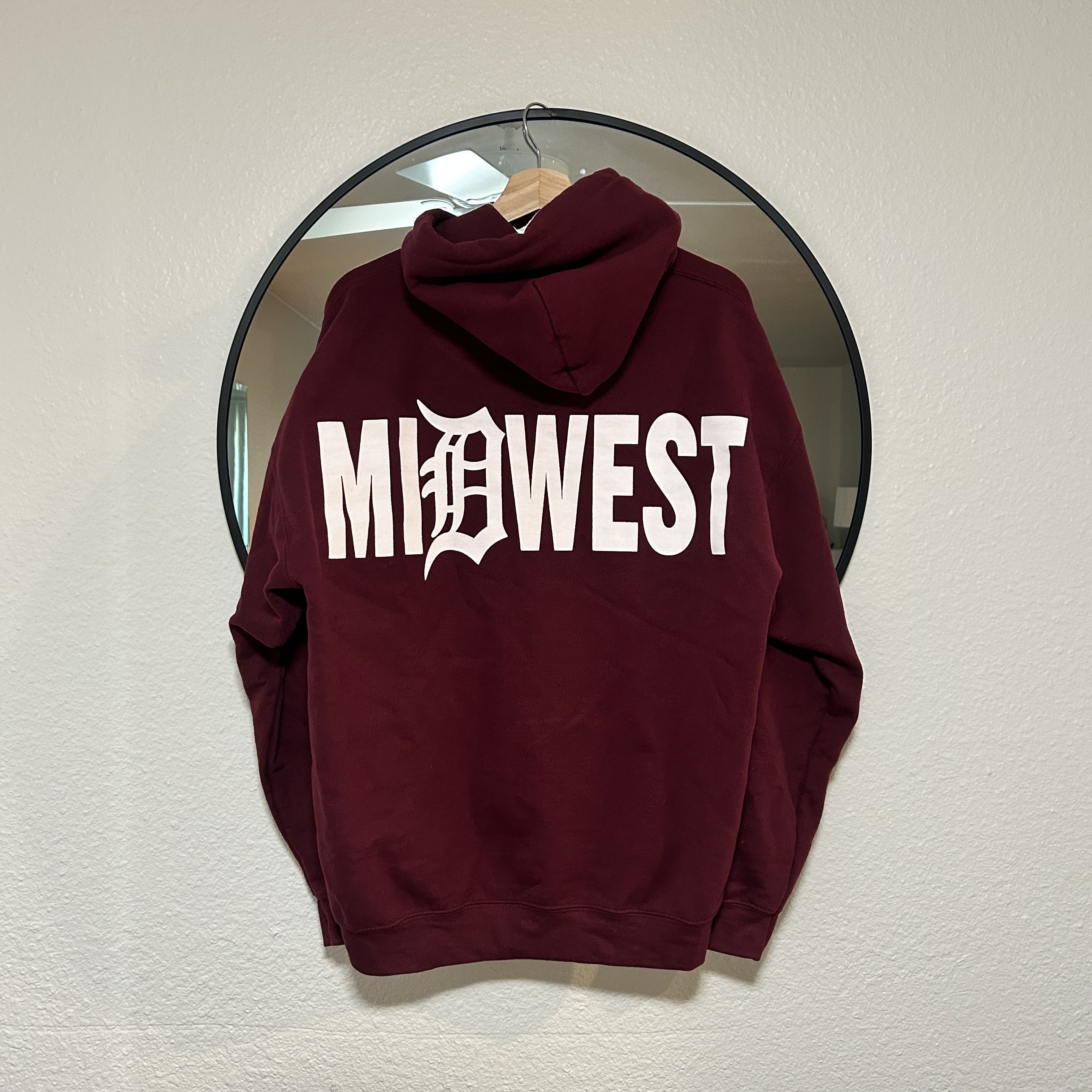 S4LEM SALEM S4LEM MIDWEST maroon Hoodie WITH STICKER size Large Size US L / EU 52-54 / 3 - 3 Thumbnail