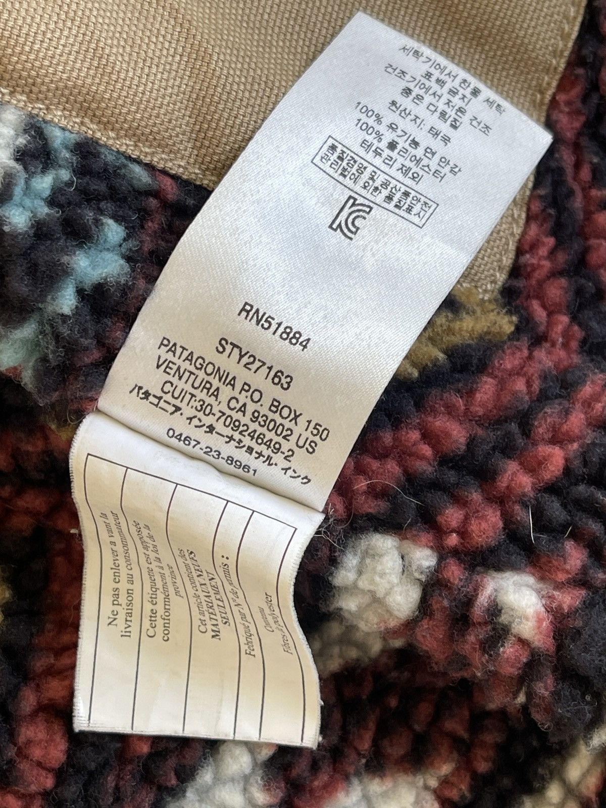 Patagonia Canvas Lined Sherpa Hoodie