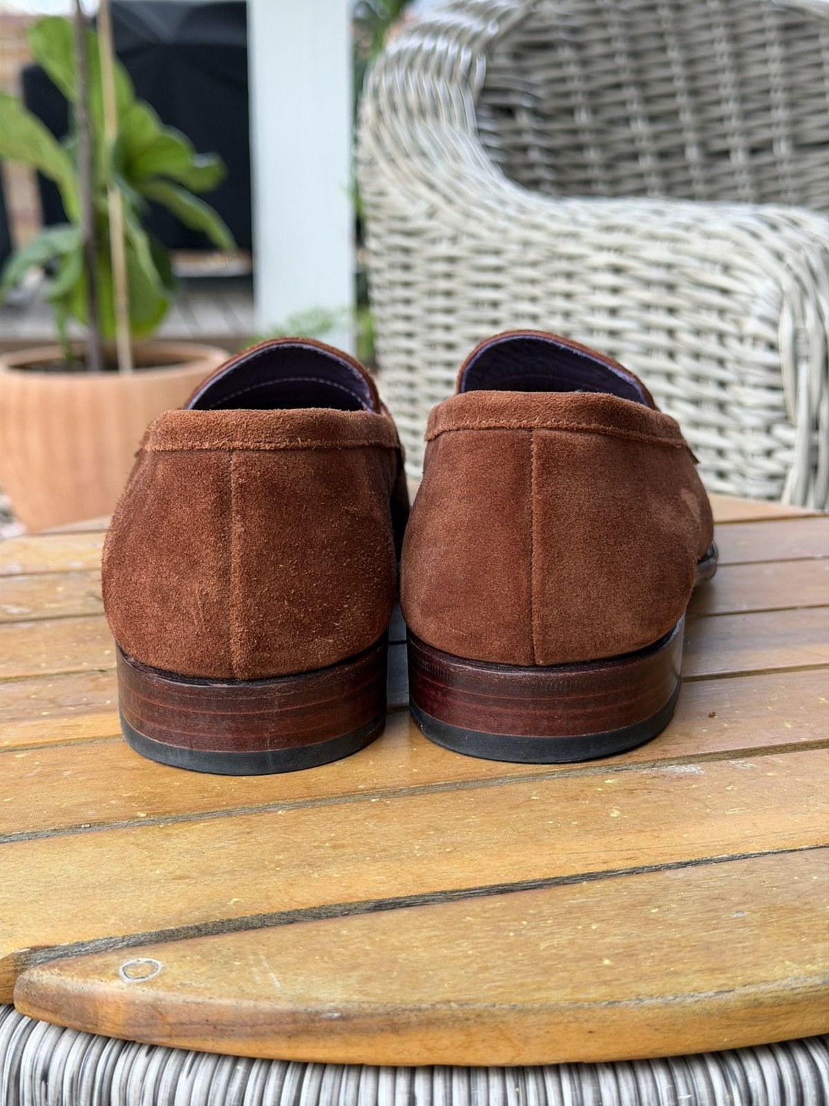 Crockett & Jones Carmina Unlined Uetam Penny Loafers UK7.5/8.5US Size US 8.5 / EU 41-42 - 7 Thumbnail