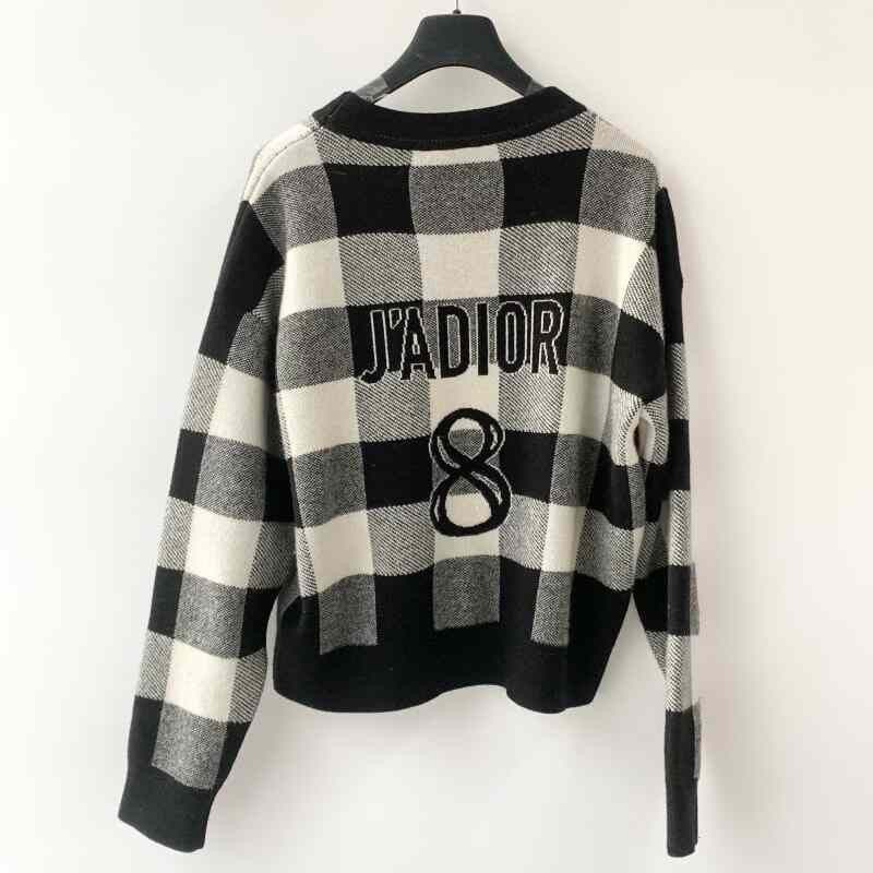 Dior Dior Checkered Logo Sweater Size S / US 4 / IT 40 - 1 Preview