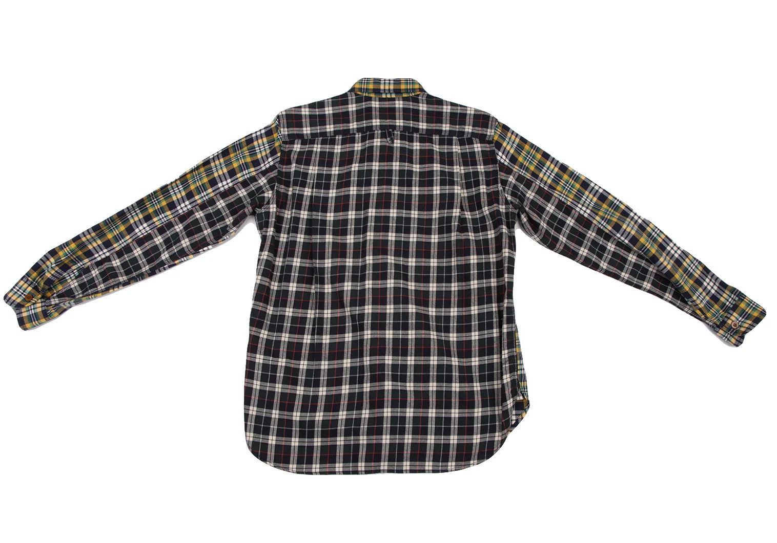 Junya Watanabe Checkered Flannel Shirt in Yellow and Navy, Size XS Size US XS / EU 42 / 0 - 14 Thumbnail