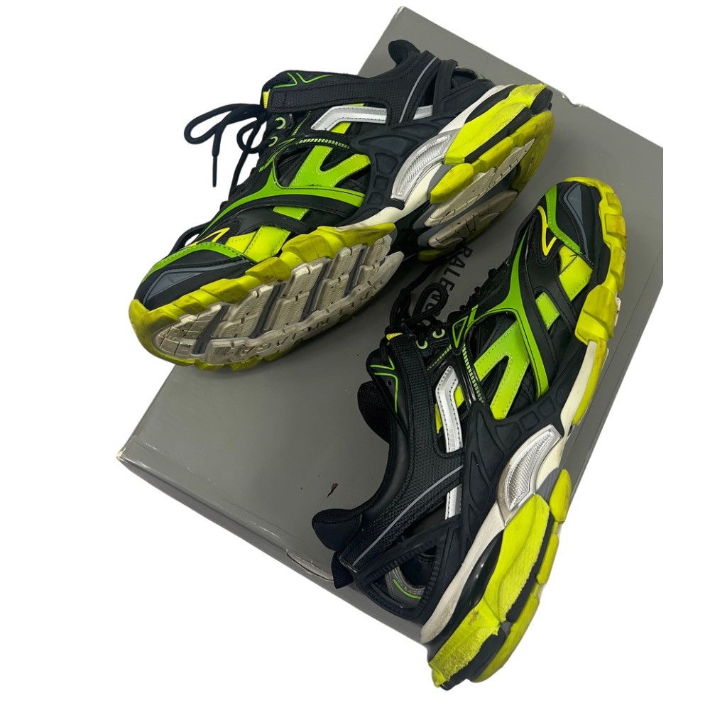 Balenciaga Balenciaga Track 2 Sneakers Black/Neon Green Men’s Size 43 Size US 10 / EU 43 - 4 Thumbnail