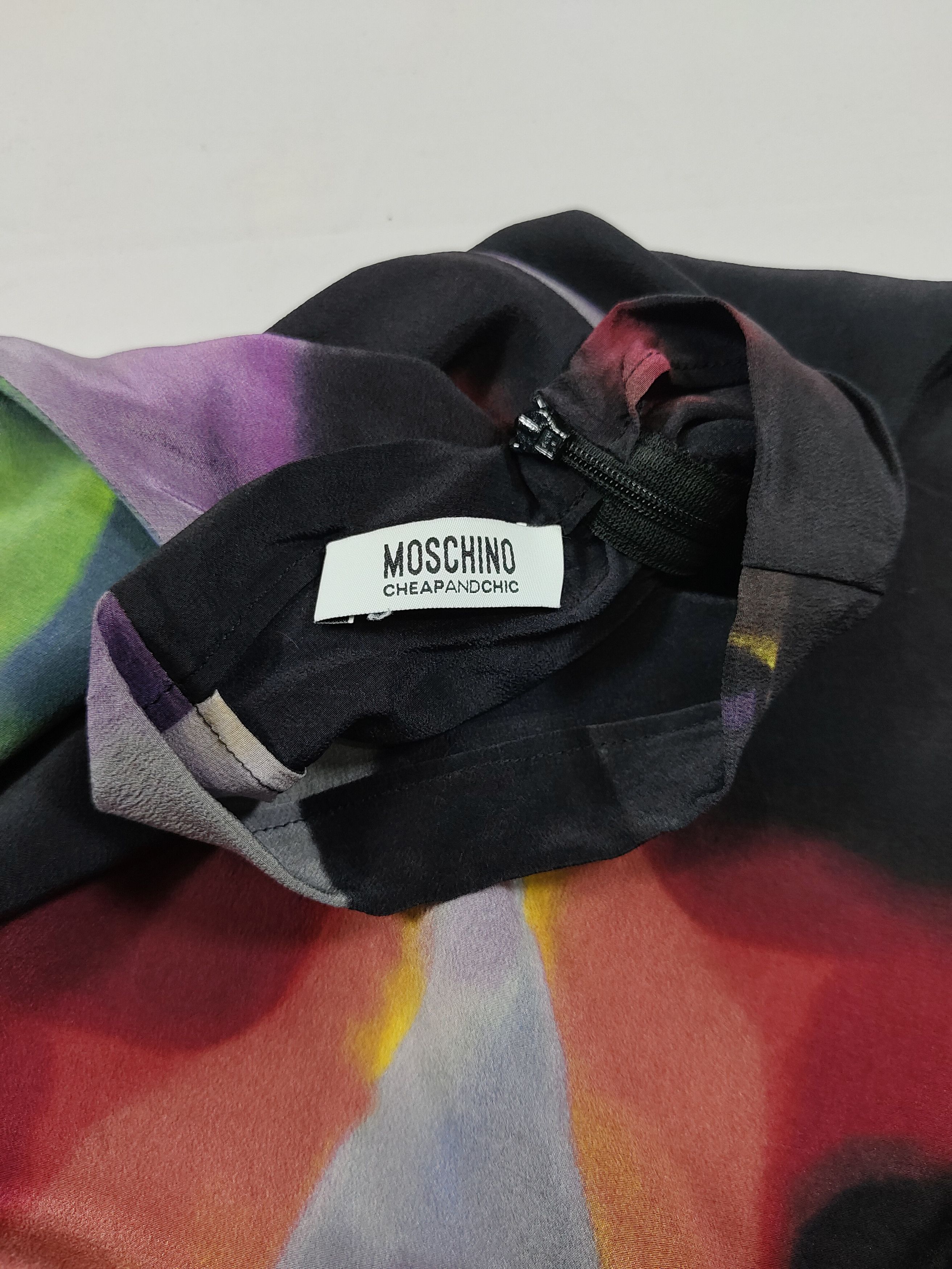 Moschino Moschino Cheapandchic❤️‍🔥Abstract Art Sheer Turtleneck Top Size M / US 6-8 / IT 42-44 - 8 Thumbnail