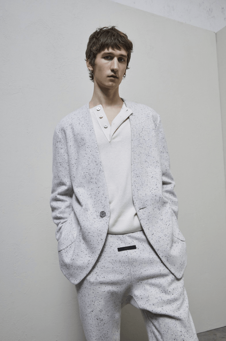 Ermenegildo Zegna × Fear of God LOOKING FOR THE - Lapelless Blazer in black. Size 50R - 3 Thumbnail