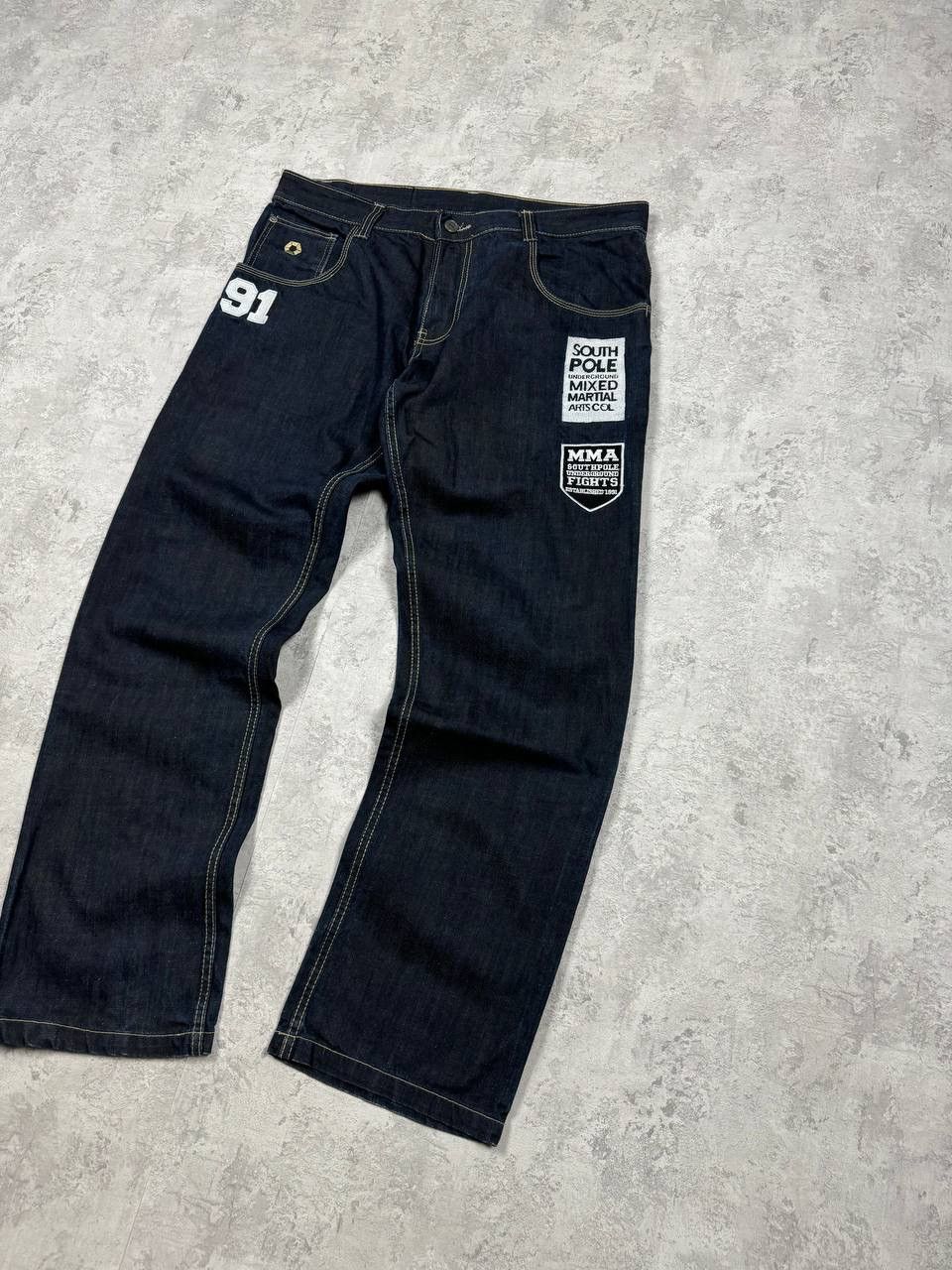 Southpole RARE Southpole Fight Club Blue Baggy Y2K Jeans Size 36 Size US 36 / EU 52 - 11 Thumbnail