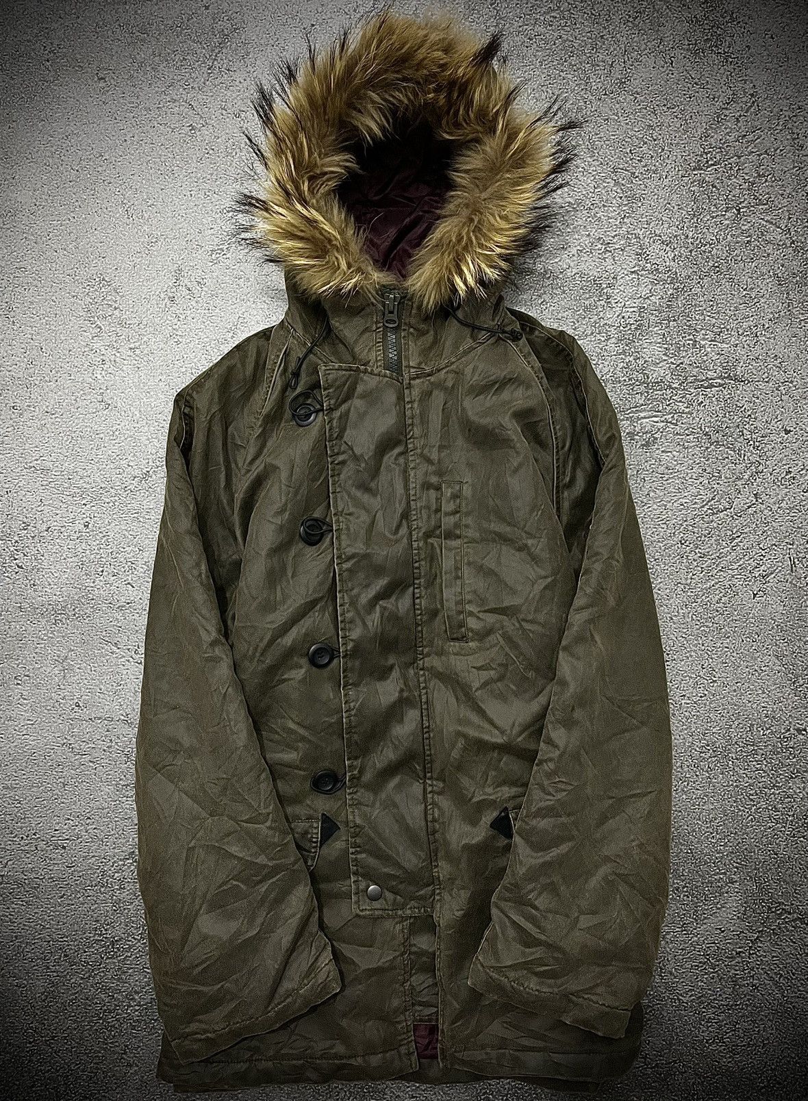 Mossimo 2000s Mossimo Sport Suede Parka Fur Jacket Size US XL / EU 56 / 4 - 1 Thumbnail