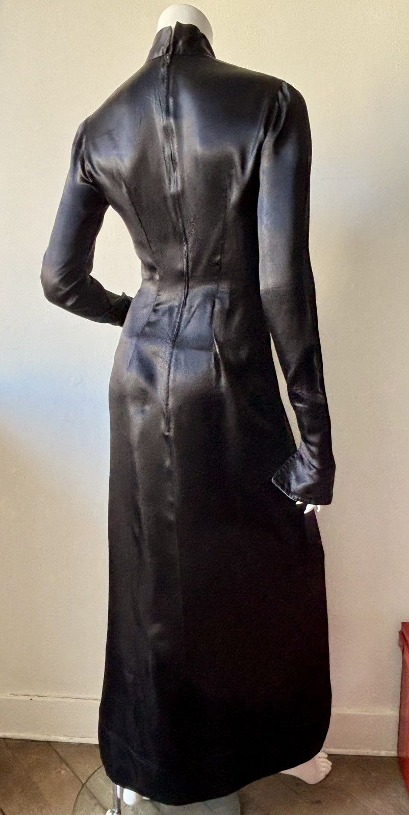Other Black silk evening dress circa 60’s Size XS / US 0-2 / IT 36-38 - 10 Thumbnail
