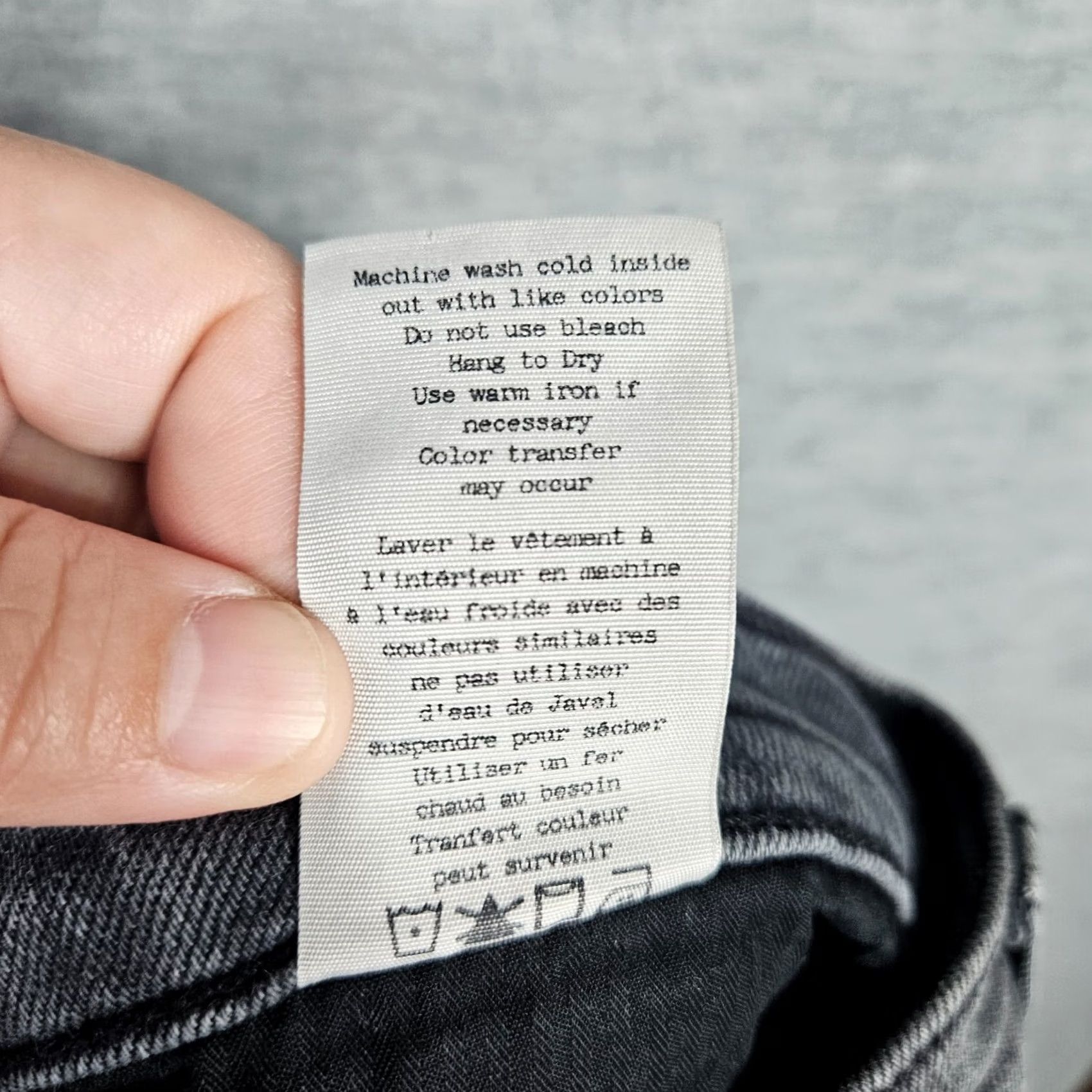 Rag & Bone rag & bone Standard Issue Fit2 Slim Leg Jeans Men Dark Gray Mid Rise Size 32 Size US 32 / EU 48 - 4 Thumbnail