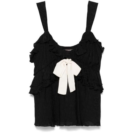 SIEDRES SIEDRES Women Tops WRS25TP13BK MANOLIAS BLACK Size XS / US 0-2 / IT 36-38 - 1 Thumbnail
