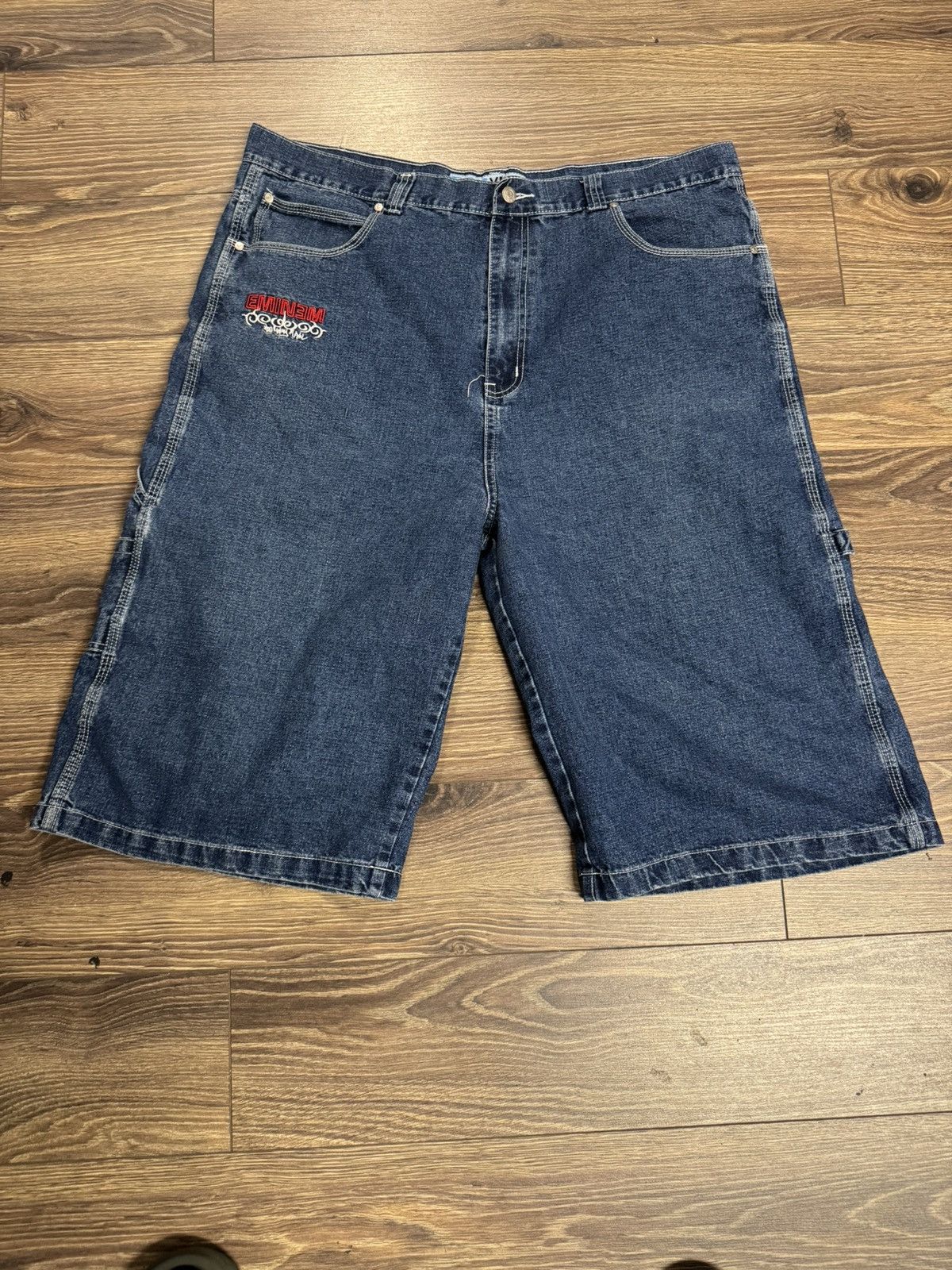 Eminem Vintage Eminem embroidered jorts Size US 42 / EU 58 - 2 Thumbnail