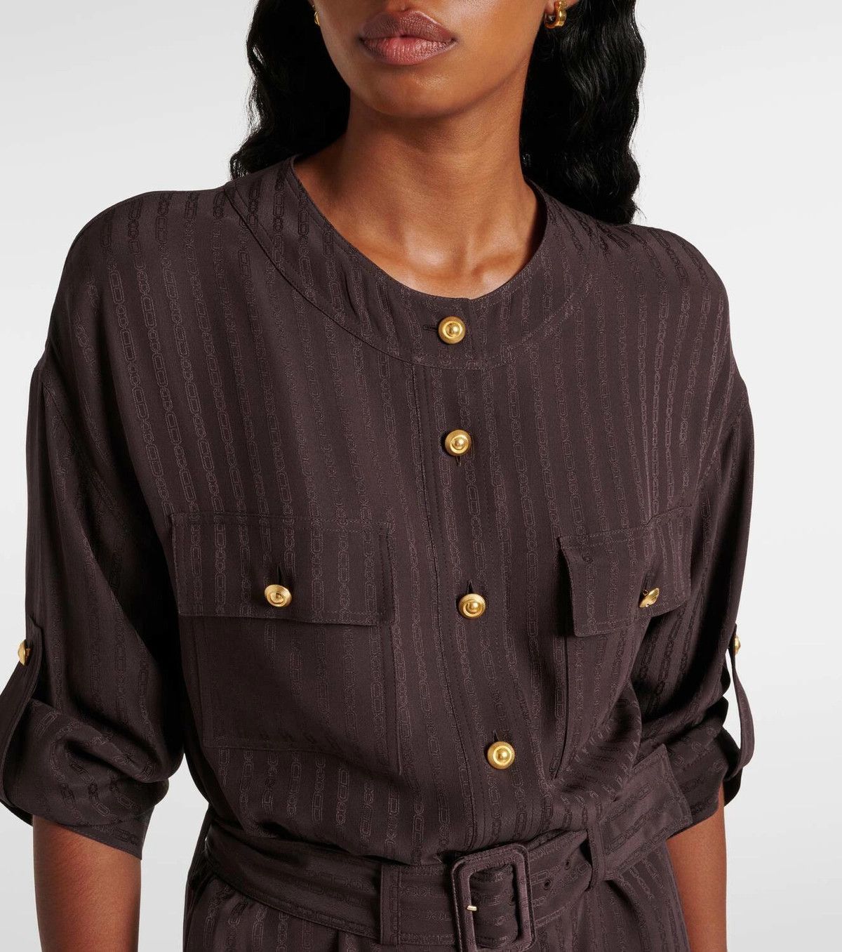 Tom Ford o1y0126 Maxi Dress in Dark Brown Size M / US 6-8 / IT 42-44 - 2 Thumbnail