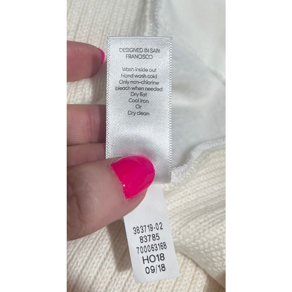 Athleta NWT Athleta Mesa Hybrid T-Neck Cream Merino Wool Blend SZ S Size S / US 4 / IT 40 - 9 Thumbnail