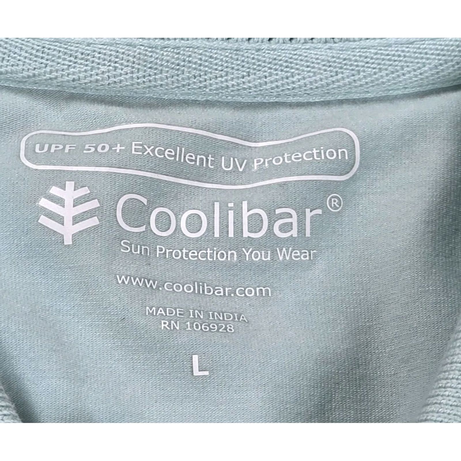Vintage Coolibar Polo Shirt Mens L Mint Green Long Sleeve UPF 50 Outdoor Polo Mens L Green Size US L / EU 52-54 / 3 - 7 Thumbnail