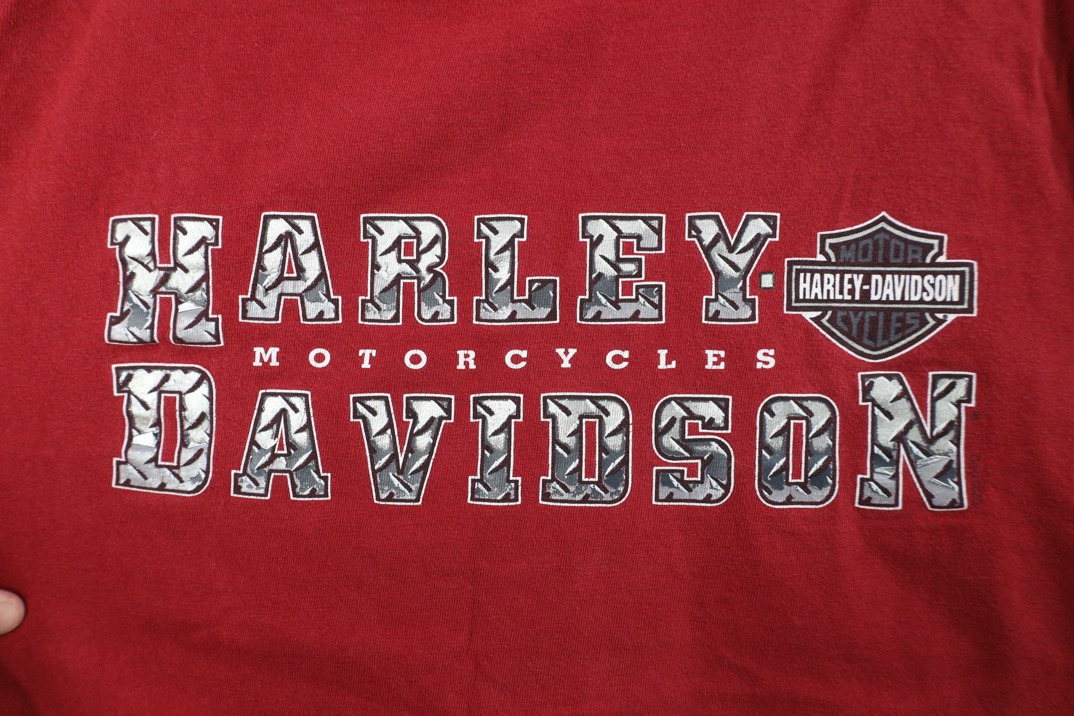 Harley Davidson Vintage Y2K 2001 Harley Davidson Steel Plate T-Shirt USA Size US XL / EU 56 / 4 - 4 Thumbnail