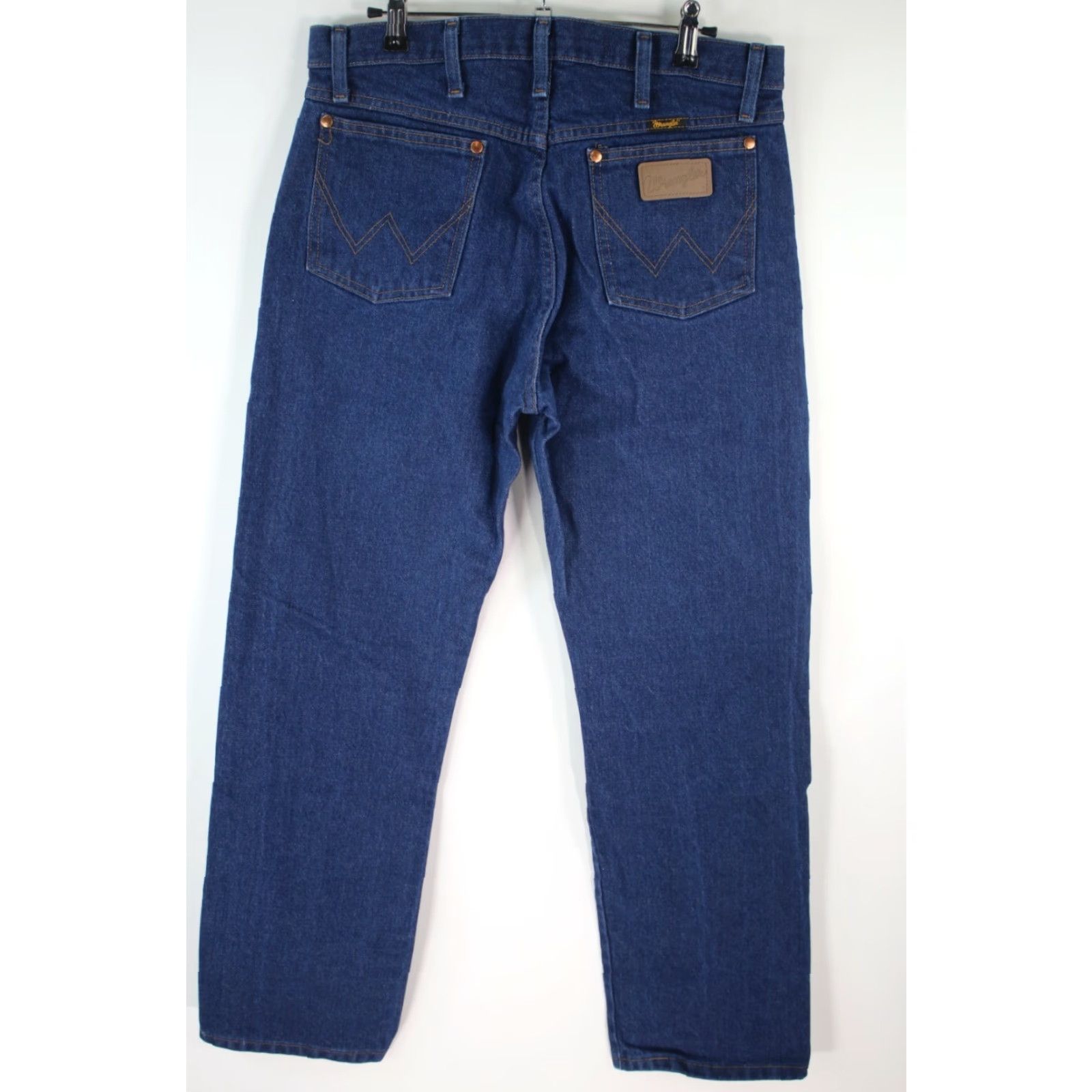 Wrangler Wrangler Mens Denim Jeans 33X30 Solid Regular Fit High Rise Straight Blue Size US 33 - 2 Thumbnail
