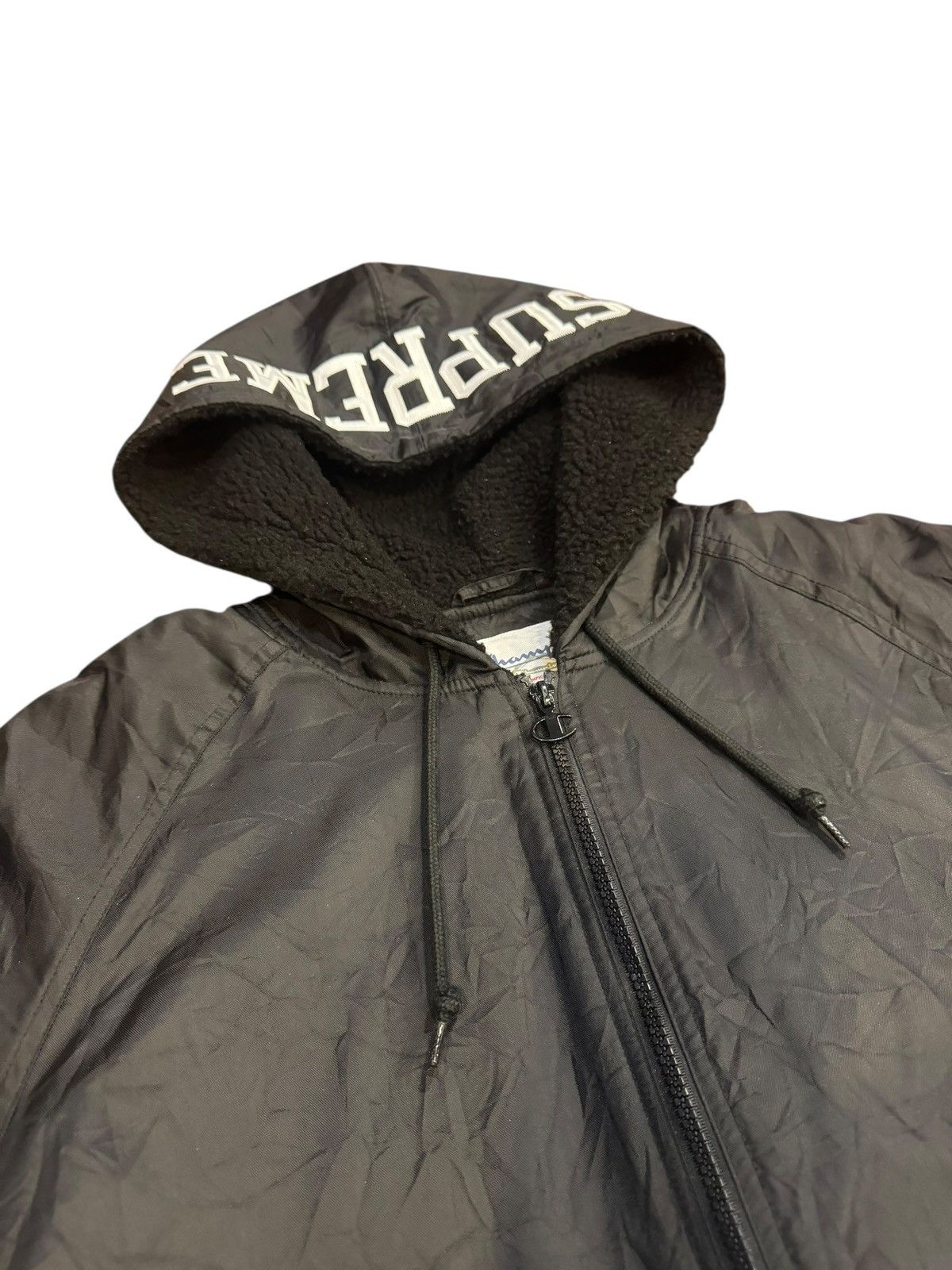 Champion × Supreme Supreme Champion Sherpa Lined Hooded Jacket Black New Size US XL / EU 56 / 4 - 5 Thumbnail