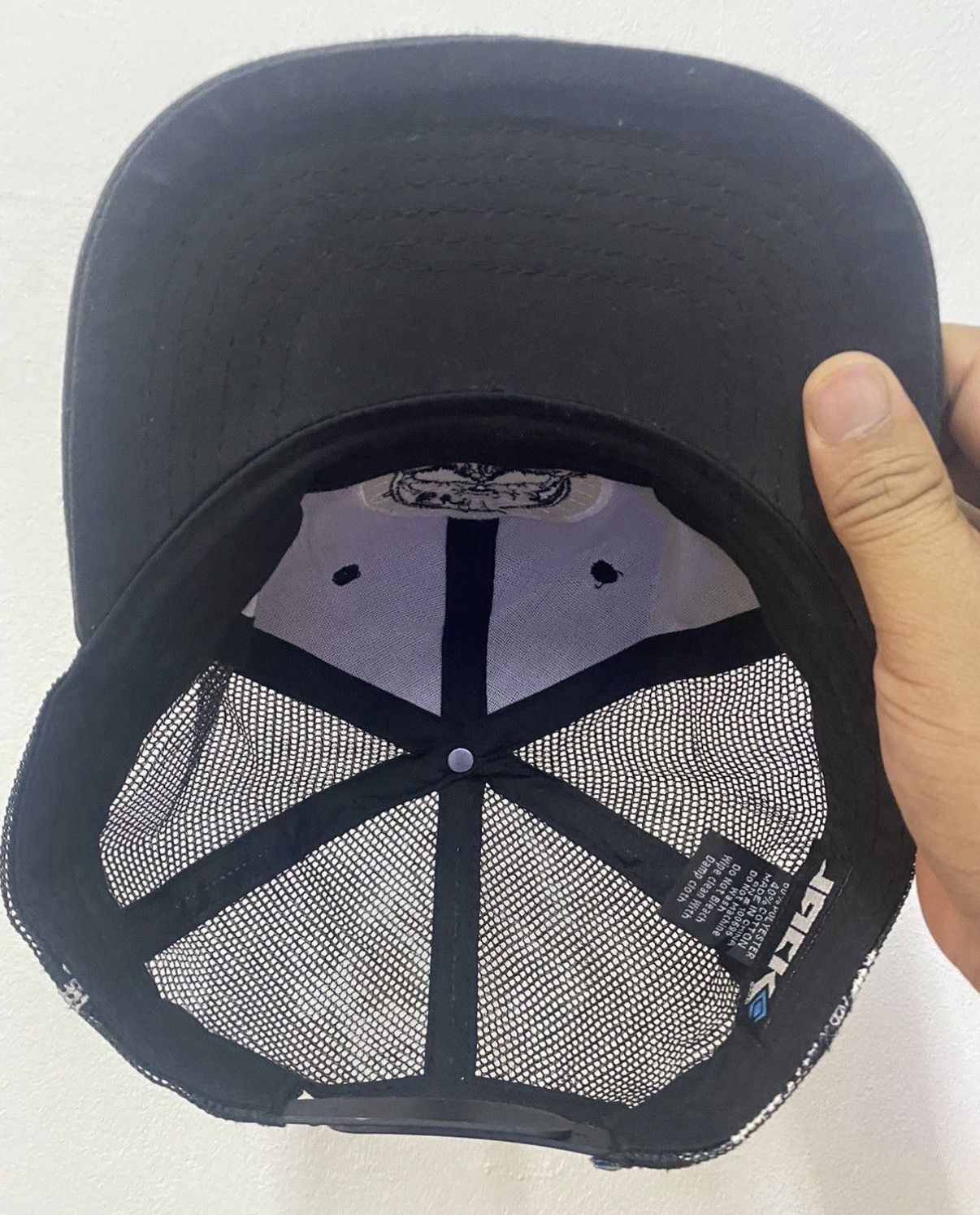 Japanese Brand VTG JACK Brand Skull Overprints Trucker Hat Size ONE SIZE - 7 Thumbnail