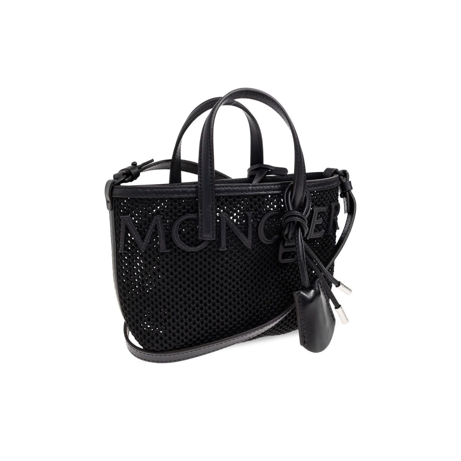 Moncler MONCLER Very Mesh $1270 Black Tote Bag New Size ONE SIZE - 3 Thumbnail