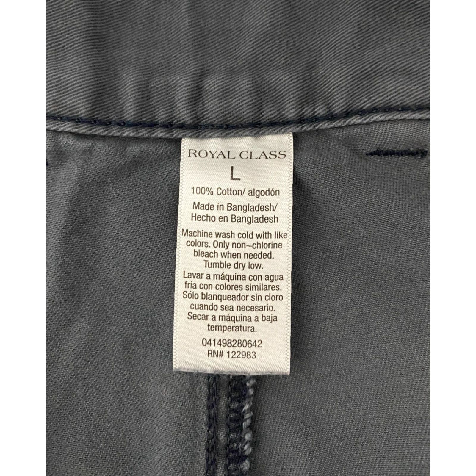 Vintage Royal Class Cargo Shorts Men's L Gray Size US 33 - 3 Thumbnail
