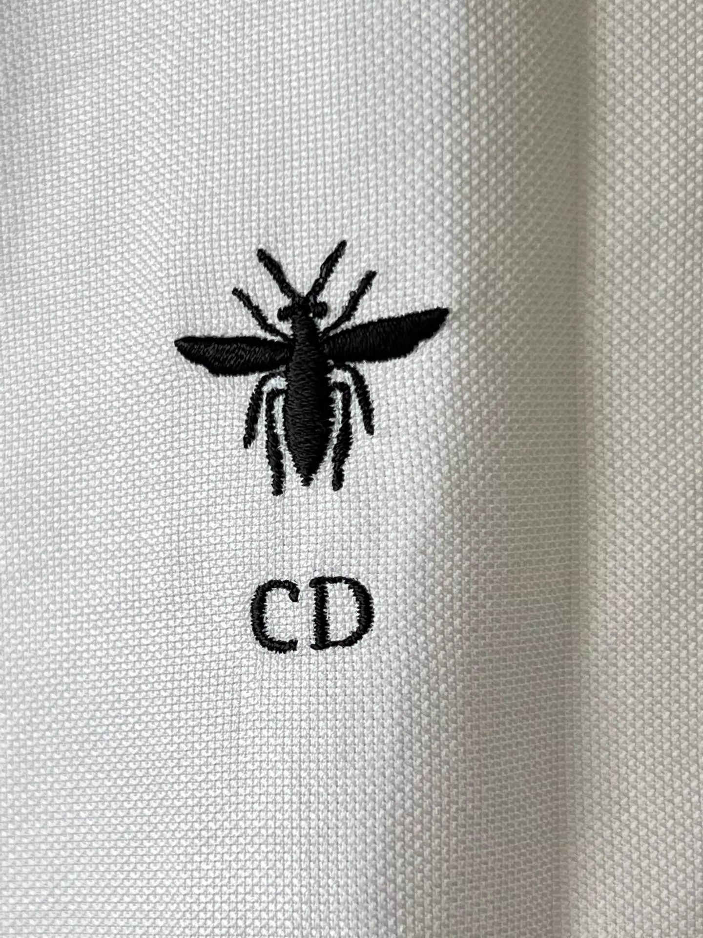 Dior Dior White CD Bee Embroidered Shirt Dress 34 Size XS / US 0-2 / IT 36-38 - 6 Thumbnail