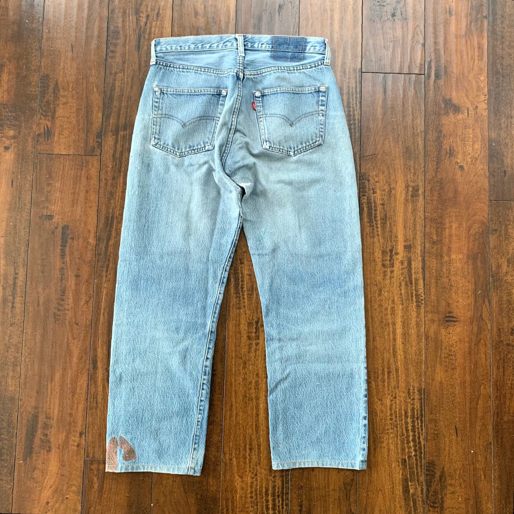 Levi's VINTAGE Levi's 501 XX Jeans Men's Straight Fit Denim 80s Redline USA 30x27, Distressed Classic, Cotton, Blue Size US 30 / EU 46 - 6 Thumbnail