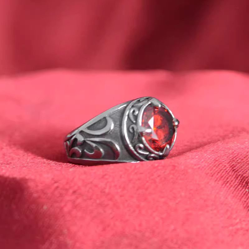 Jewelry Punk Jewelry Rings Open Size Chrome Ring (Size 7-13) Size ONE SIZE - 1 Thumbnail