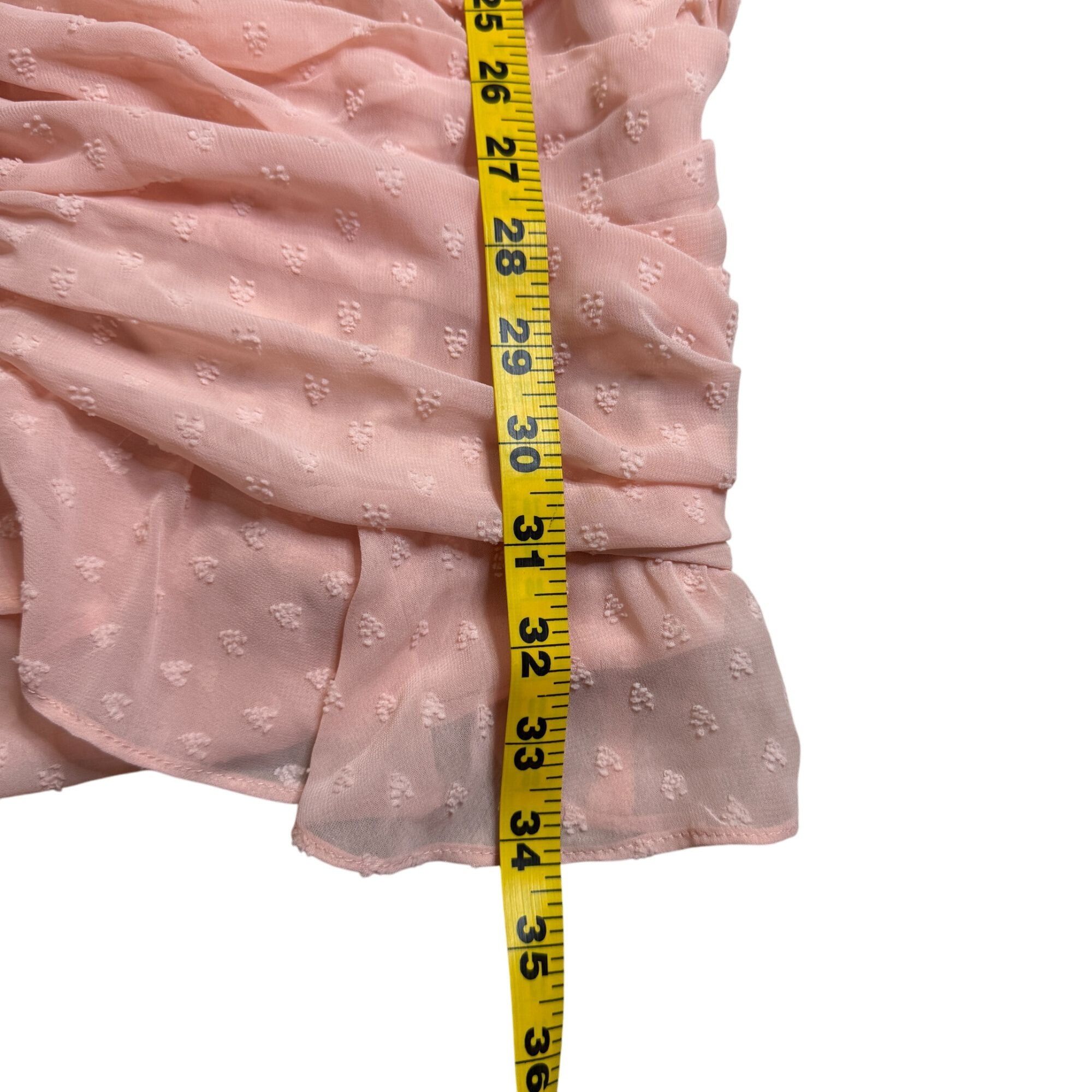 REVOLVE Revolve Majorelle Alejandra Ruffle Ruched V-Neck Long Sleev Size S / US 4 / IT 40 - 8 Thumbnail