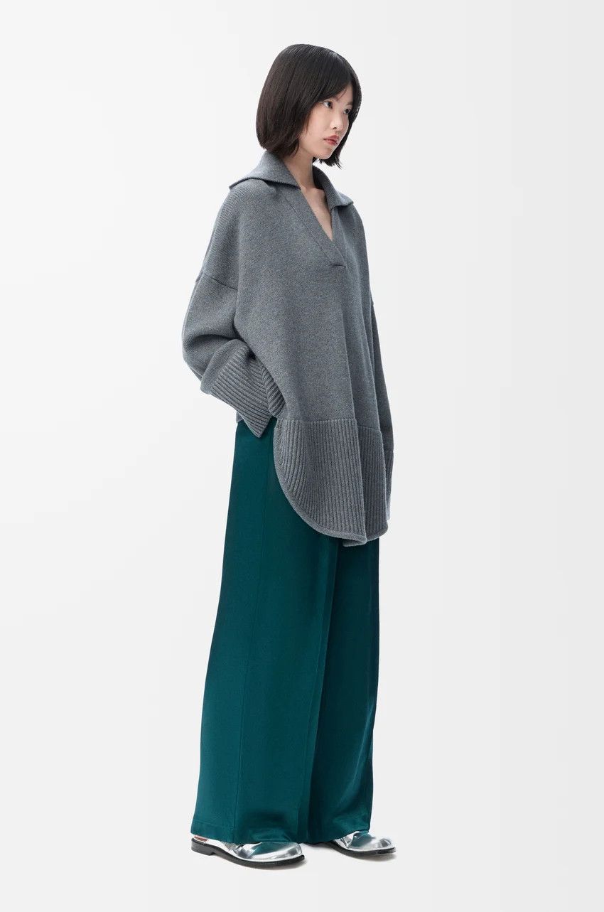 Loewe o1loc1c0525 Pyjama Trousers In Silk in Dark Green Size 32" / US 10 / IT 46 - 2 Thumbnail