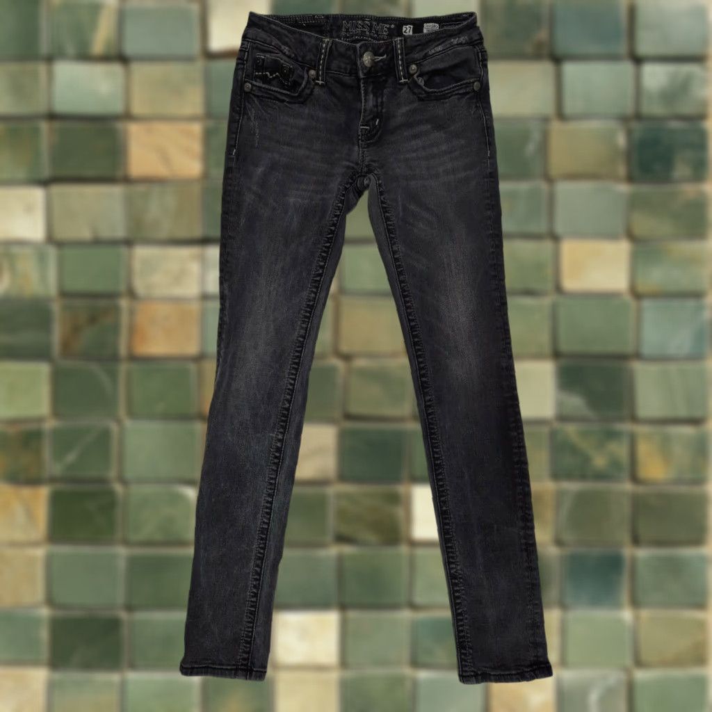 Miss Me Miss Me Denim Women’s Skinny Jeans JD103853 27 Distressed Embellished M2J Blue Denim Size 27" / US 4 / IT 40 - 1 Thumbnail