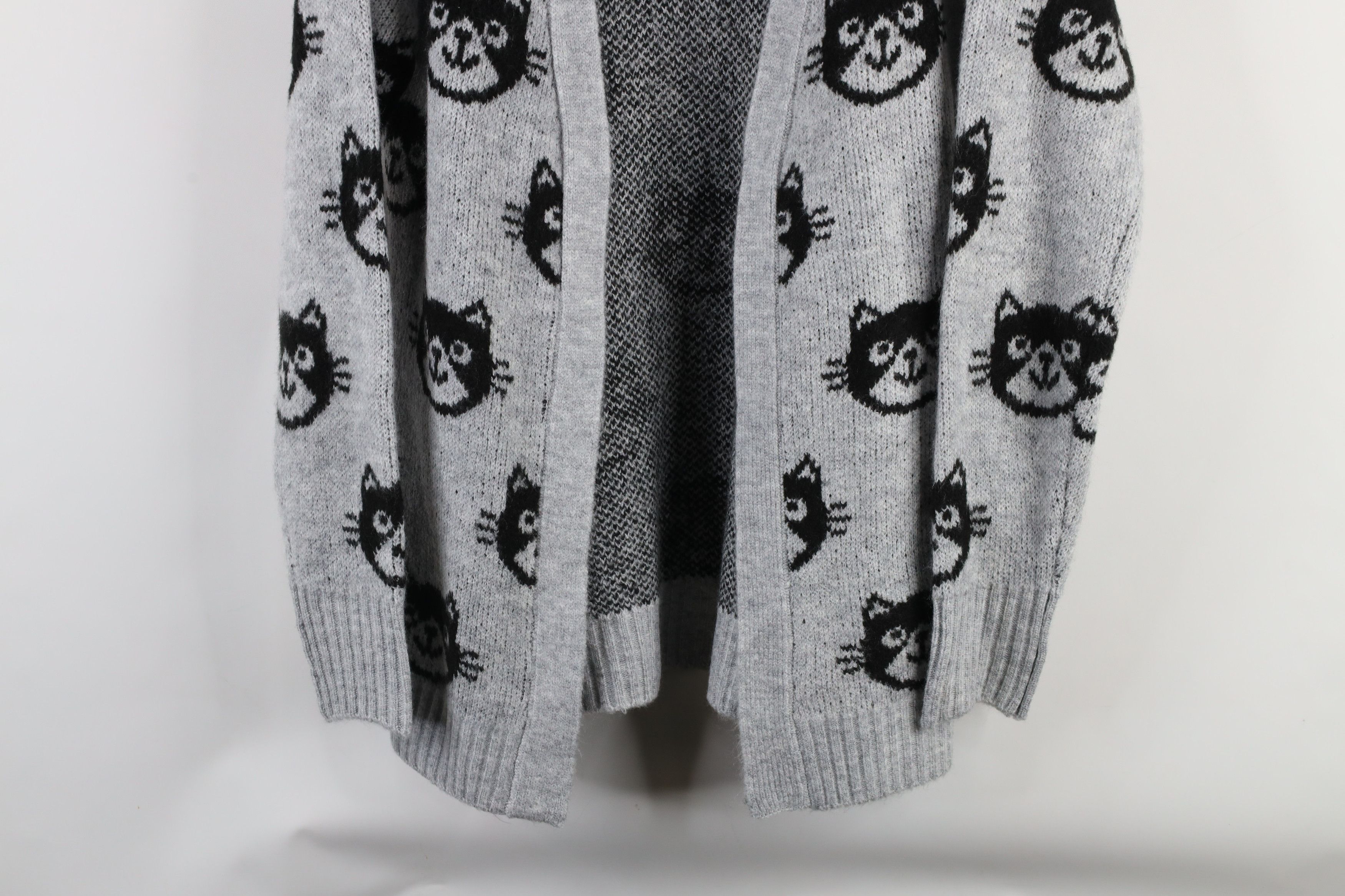 Vintage Vintage 90s Streetwear Print Open Front Cardigan Sweater Size M / US 6-8 / IT 42-44 - 3 Thumbnail