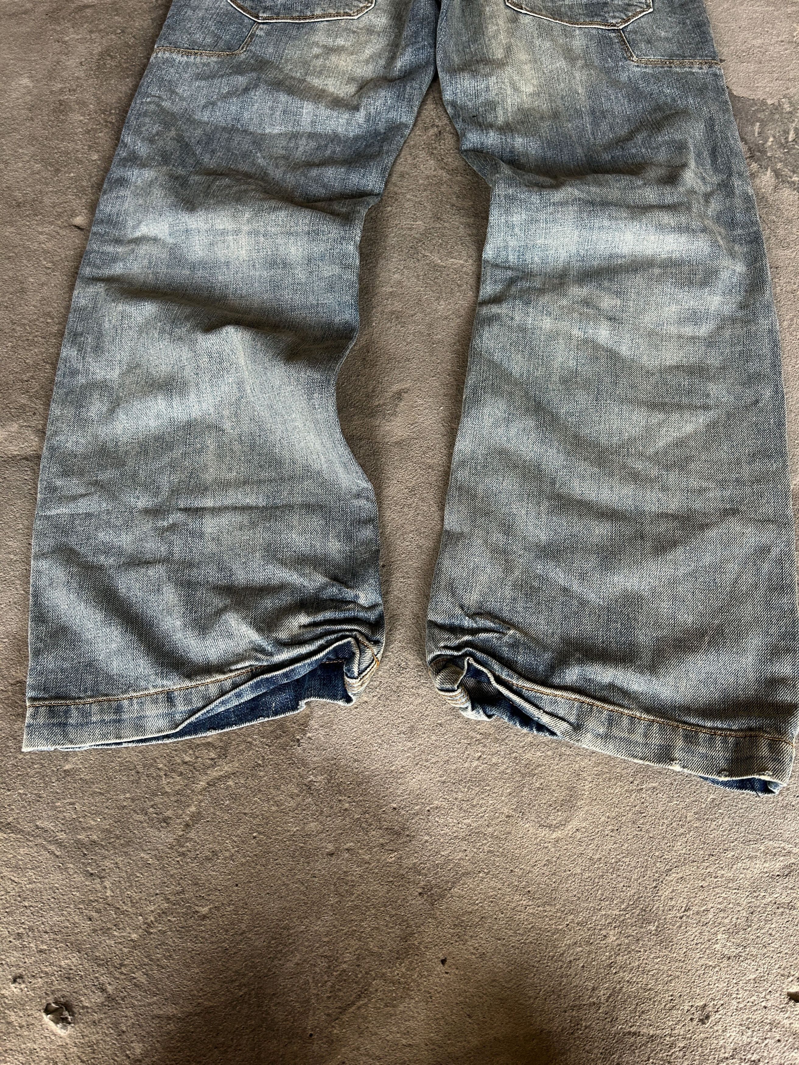 JNCO × Japanese Brand JNCO Style Rave Baggy Rap Denim Jeans y2k sk8 90s Size US 32 / EU 48 - 3 Thumbnail