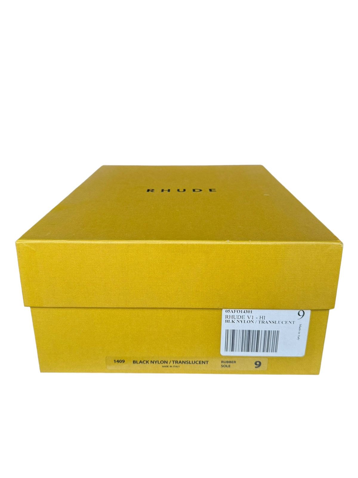 Rhude V1 Black Hi Translucent Sole Size US 9 / EU 42 - 6 Thumbnail