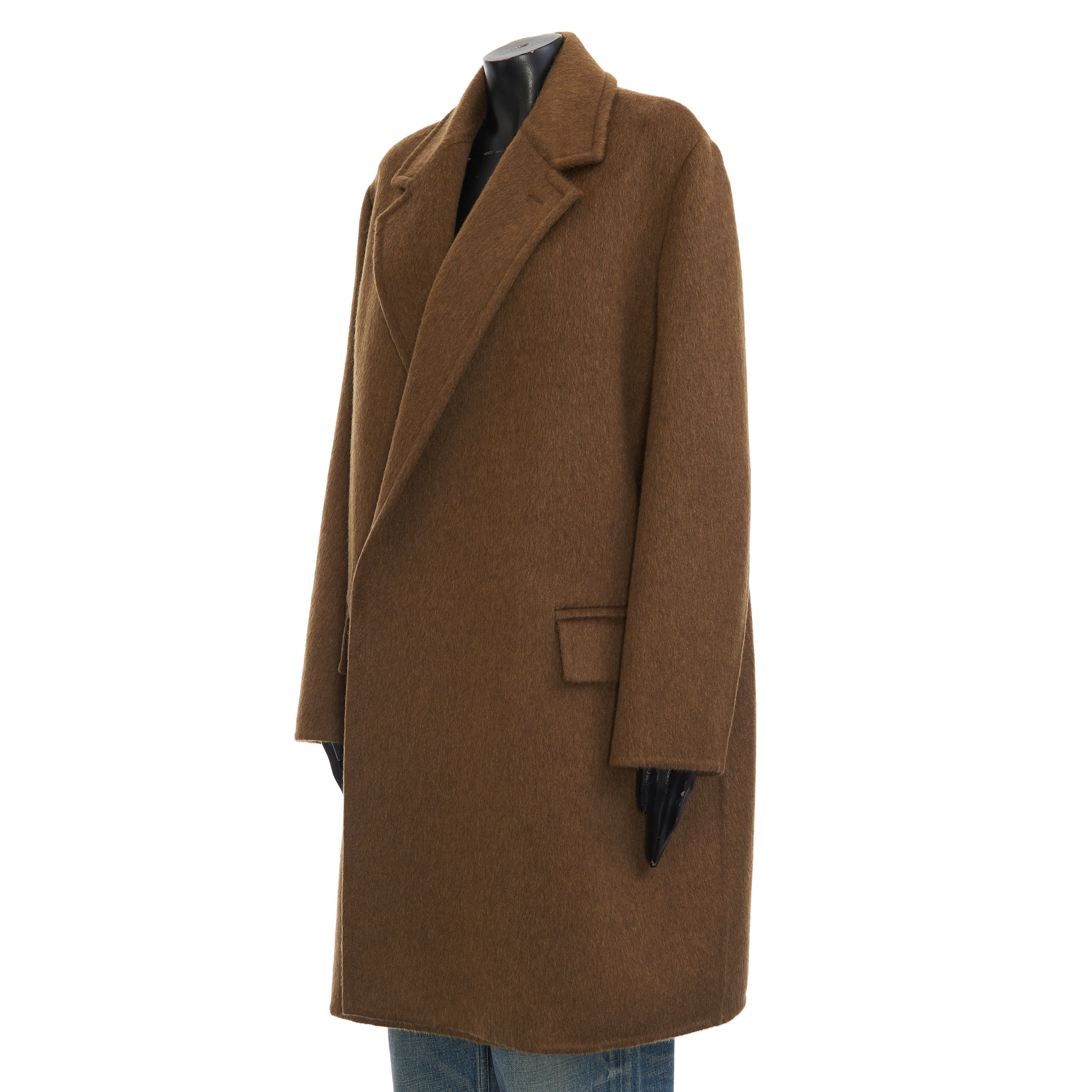 Bottega Veneta Oversized Coat In Double Face Camel Brown Wool & Mohair Size S / US 4 / IT 40 - 3 Thumbnail