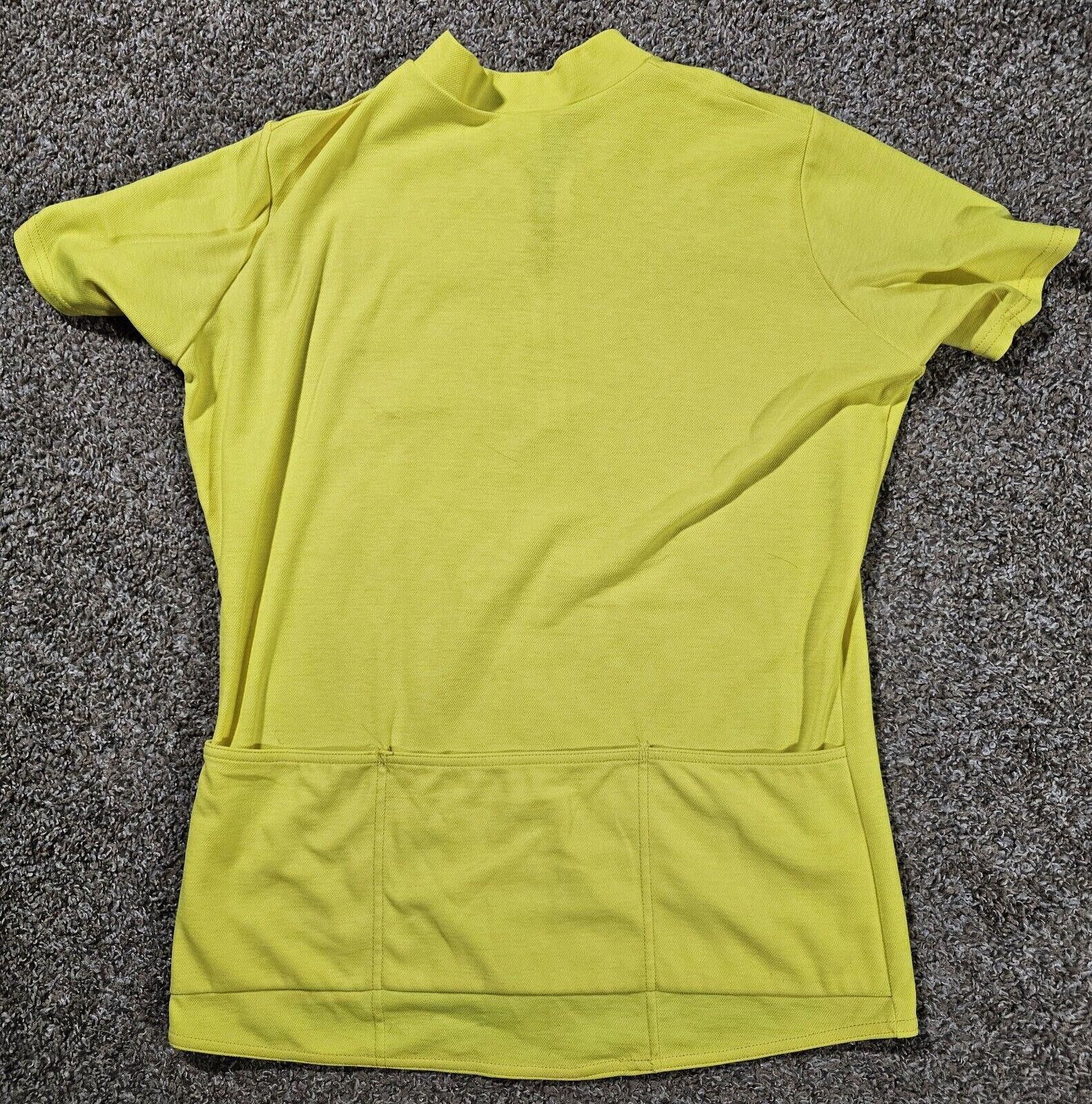 Designer Vintage Cannondale Cycling Jersey Yellow Zip XL USA MADE Size ONE SIZE - 6 Thumbnail
