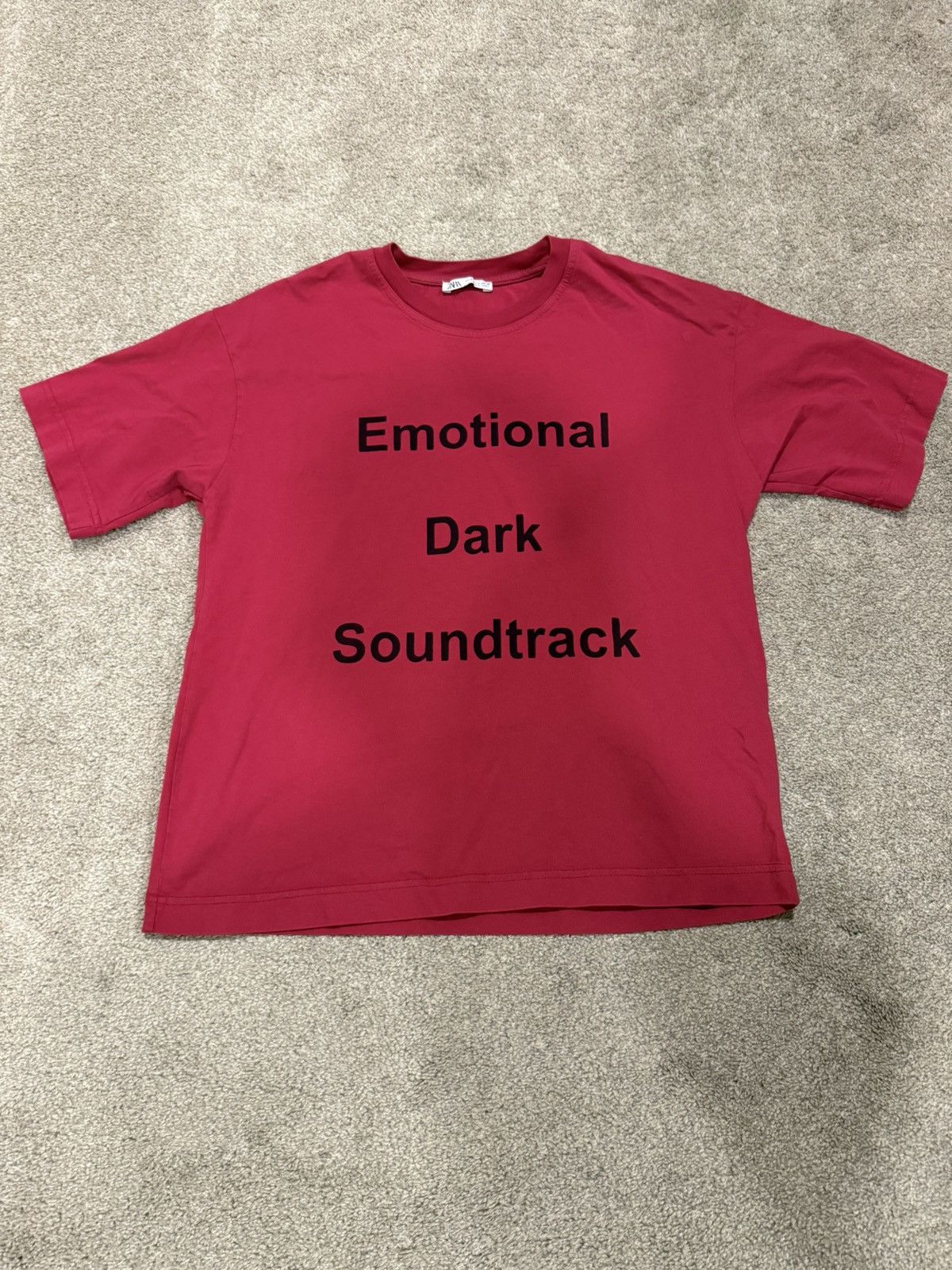 Zara ZARA "EMOTIONAL DARK SOUNDTRACK" Tee Size US S / EU 44-46 / 1 - 1 Thumbnail