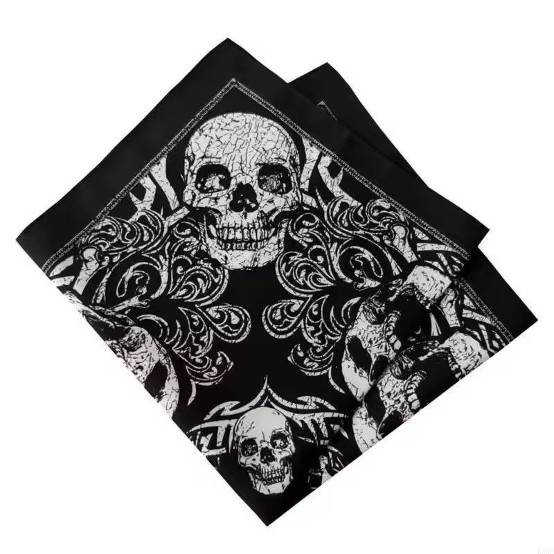 Vintage Skull Print Bandana Size ONE SIZE - 3 Thumbnail
