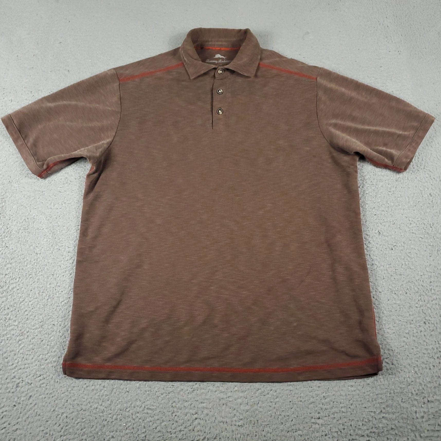 Tommy Bahama VINTAGE Tommy Bahama Polo Shirt Men’s Medium Brown Casual Short Sleeve Sports Size US M / EU 48-50 / 2 - 2 Thumbnail