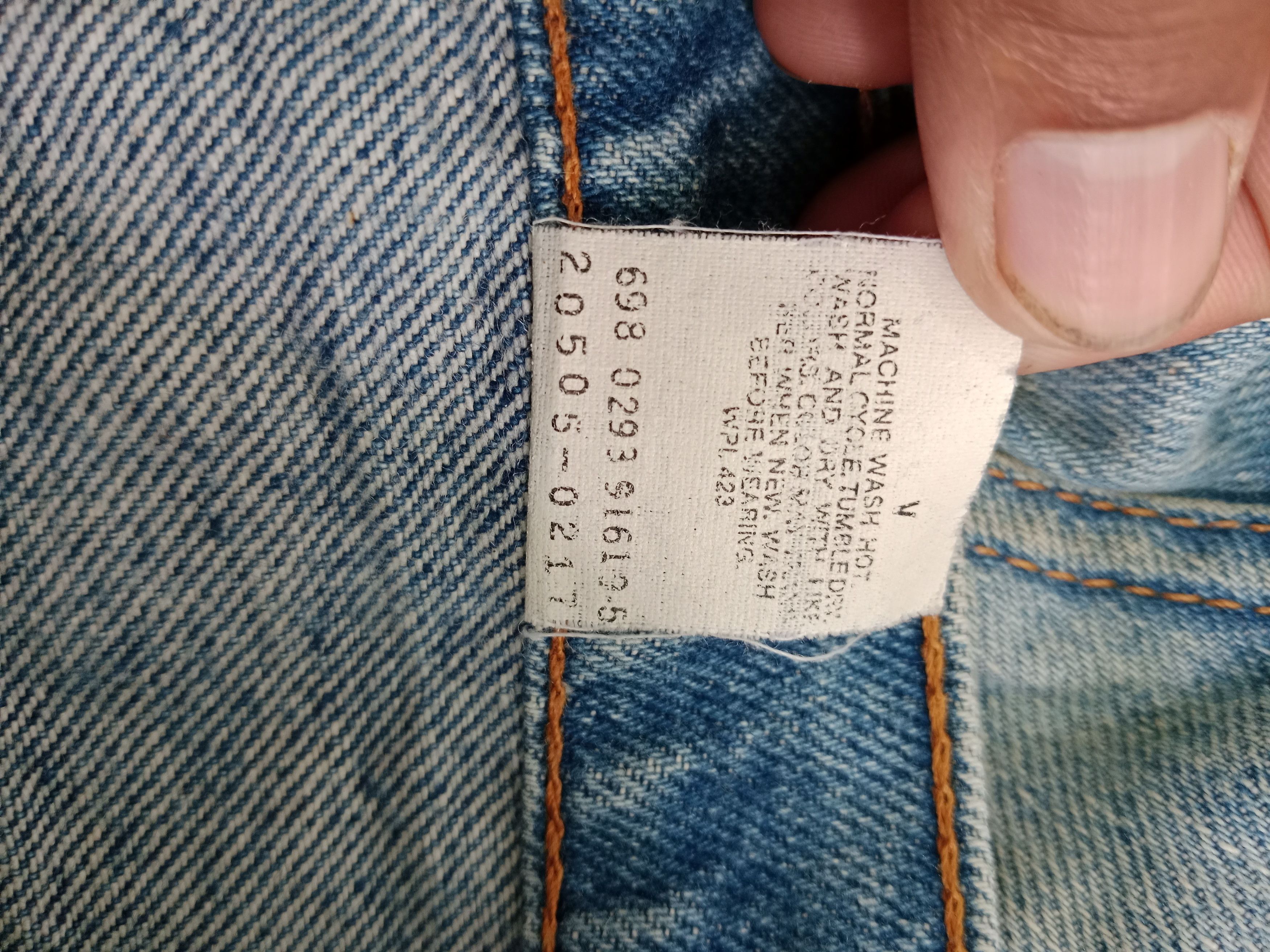 Levi's Vintage Clothing Levis Strauss & Co Distressed Jeans Orange Tag Size US 31 - 12 Thumbnail