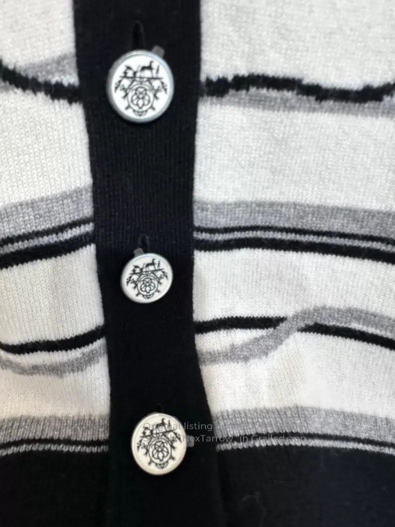 Hermes Hermes 26 Spring/Summer Women's Cashmere Knit Cardigan Size XS / US 0-2 / IT 36-38 - 3 Thumbnail