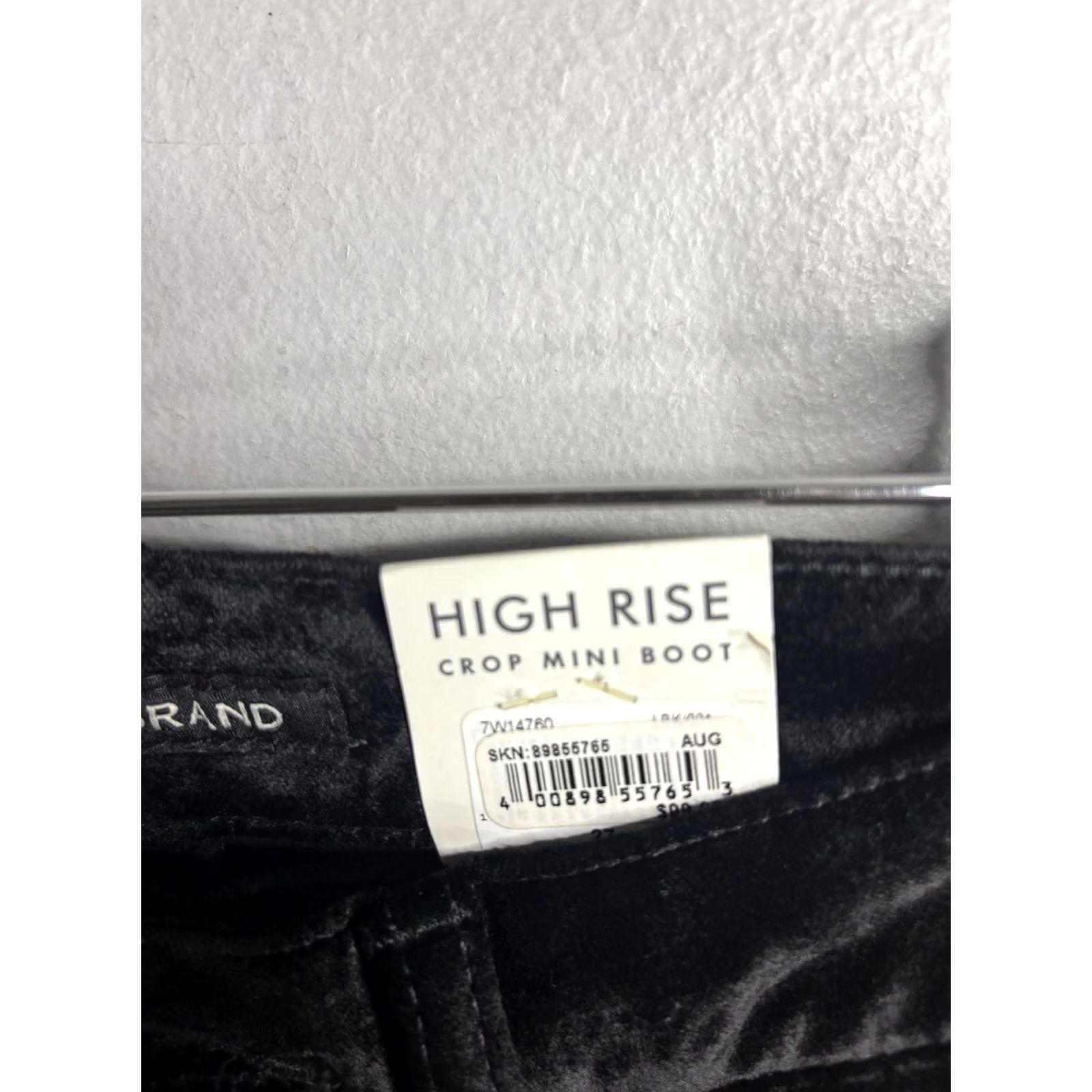 Lucky Brand Lucky Brand Jeans Womens 4 Velvet Dark High Rise Bridgette Crop Mini Boot 27 Inseam 27 Black Size 27" / US 4 / IT 40 - 6 Thumbnail