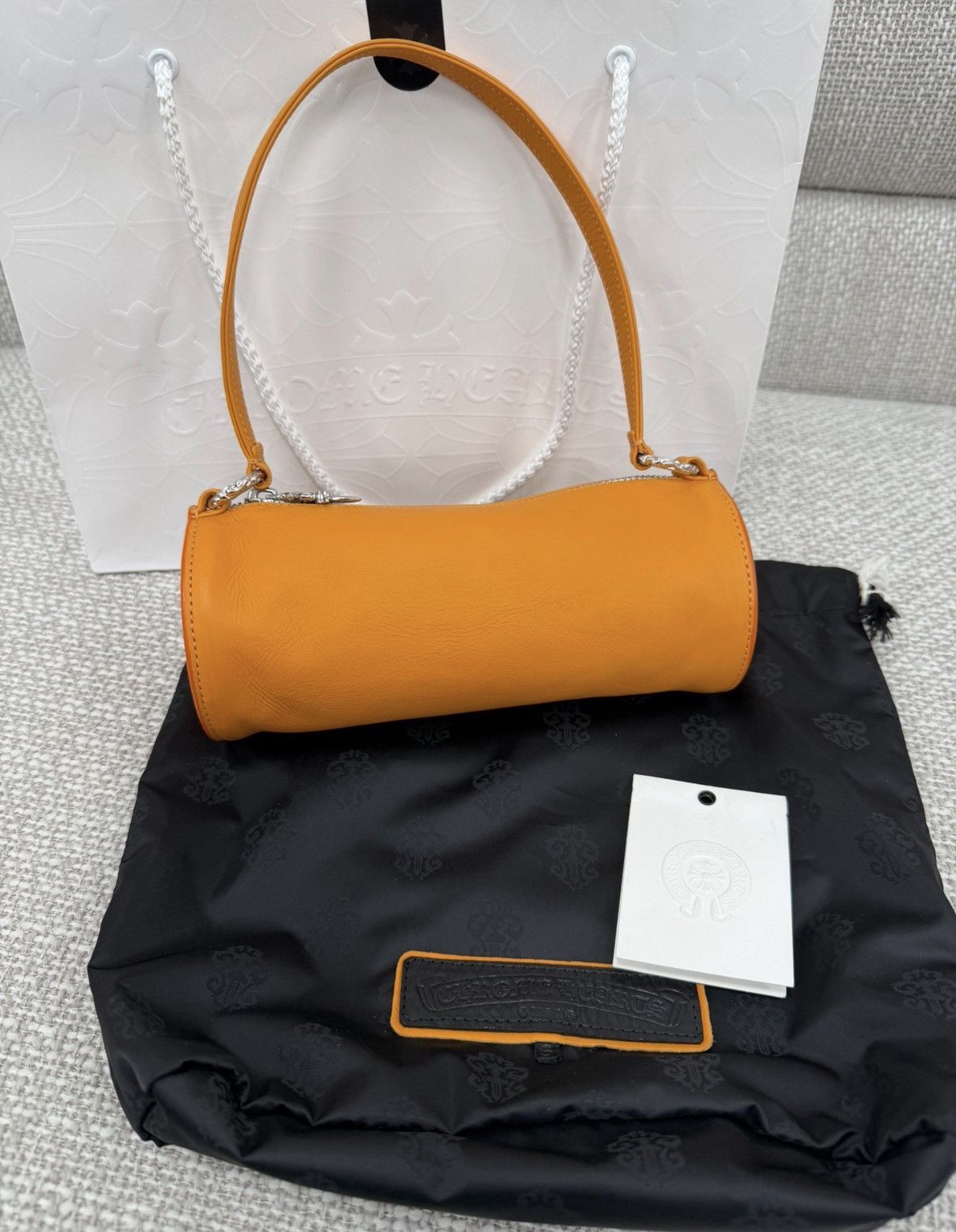Chrome Hearts Chrome Hearts Orange Triple Leather Patch Pen Case Bag Size ONE SIZE - 3 Thumbnail