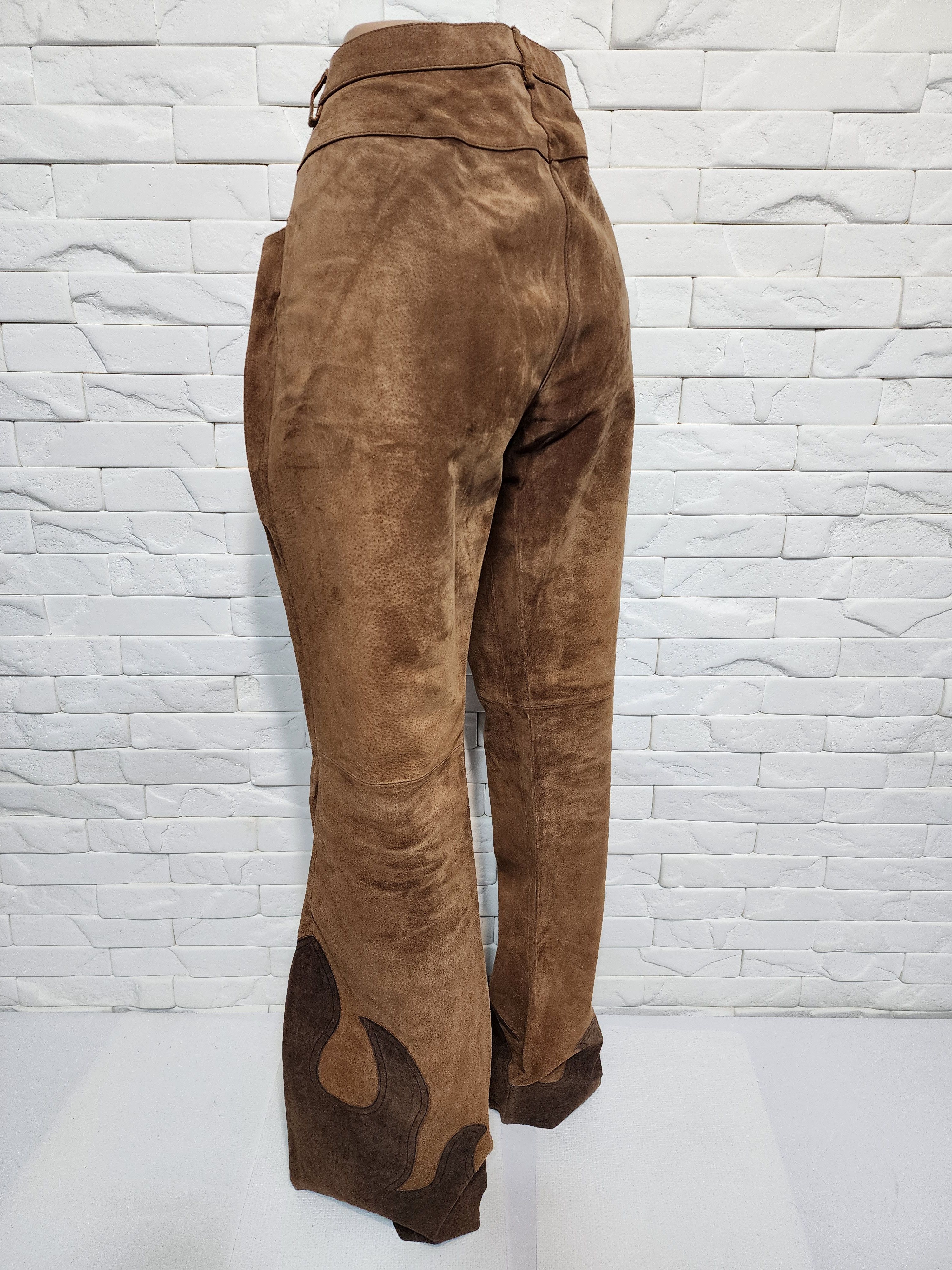 Genuine Leather Women's pants made of genuine leather. Size 32" / US 10 / IT 46 - 7 Thumbnail