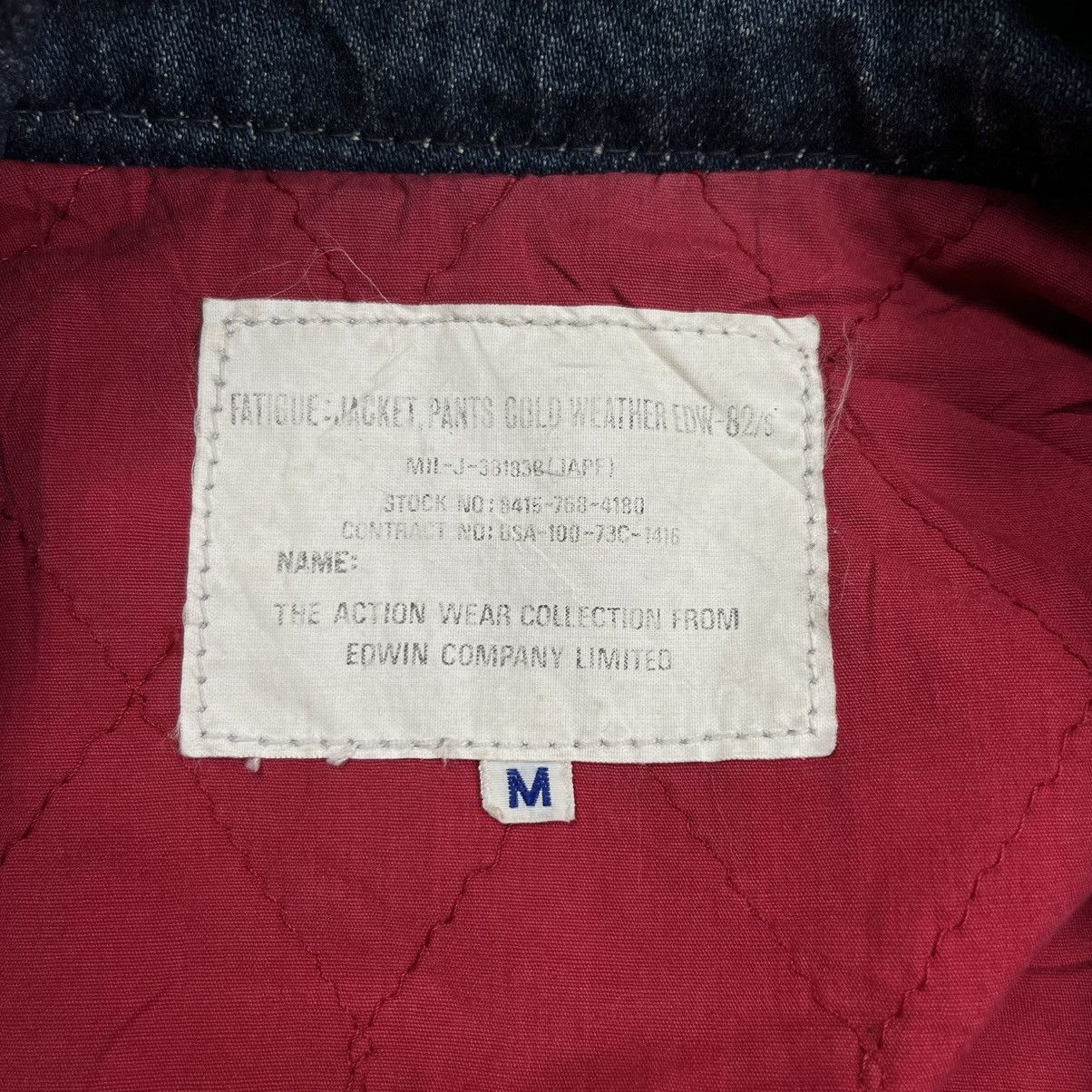 Edwin Vintage 90s Edwin fatigue denim work jacket Size US M / EU 48-50 / 2 - 8 Thumbnail