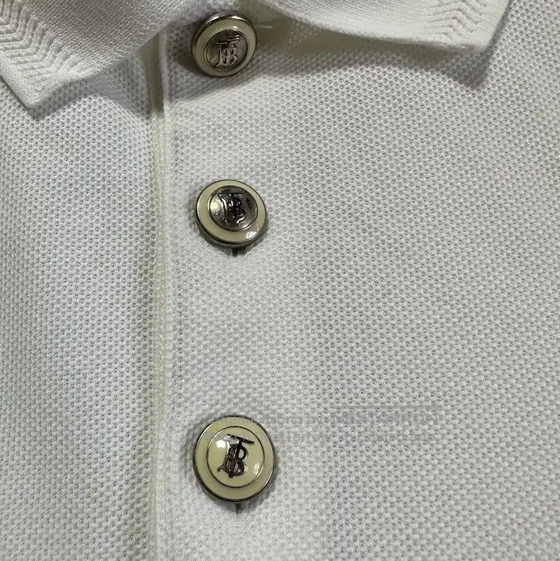 Burberry Burberry White Cotton Short Sleeve Polo Shirt. Size US L / EU 52-54 / 3 - 2 Thumbnail
