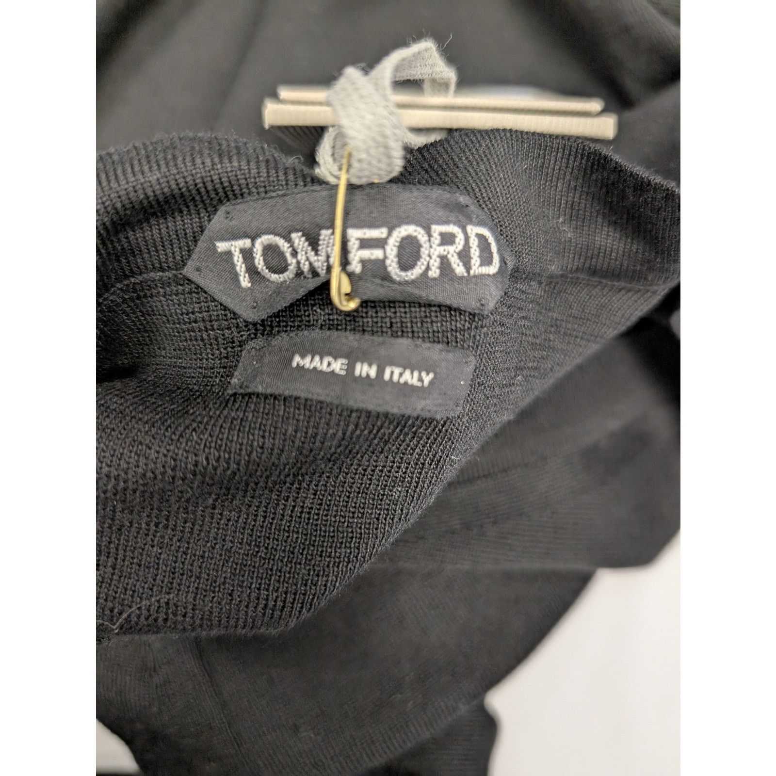 Tom Ford o1rshd1 V-Neck Sweatshirt Sweater in Black Size US M / EU 48-50 / 2 - 12 Thumbnail