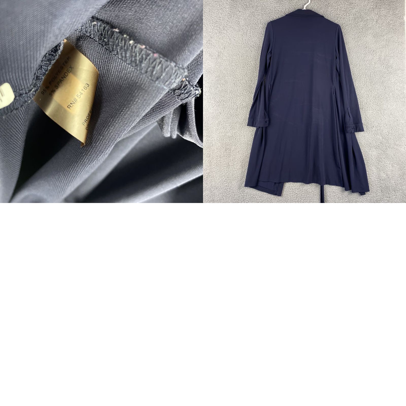 Calvin Klein Calvin Klein Womens Cardigan Open Front Blue Sz 10 Navy 44-25 Jersey Stretch Knit Jersey Open Features Regular Fit Department Women Style Casual Wear Size L / US 10 / IT 46 - 8 Thumbnail