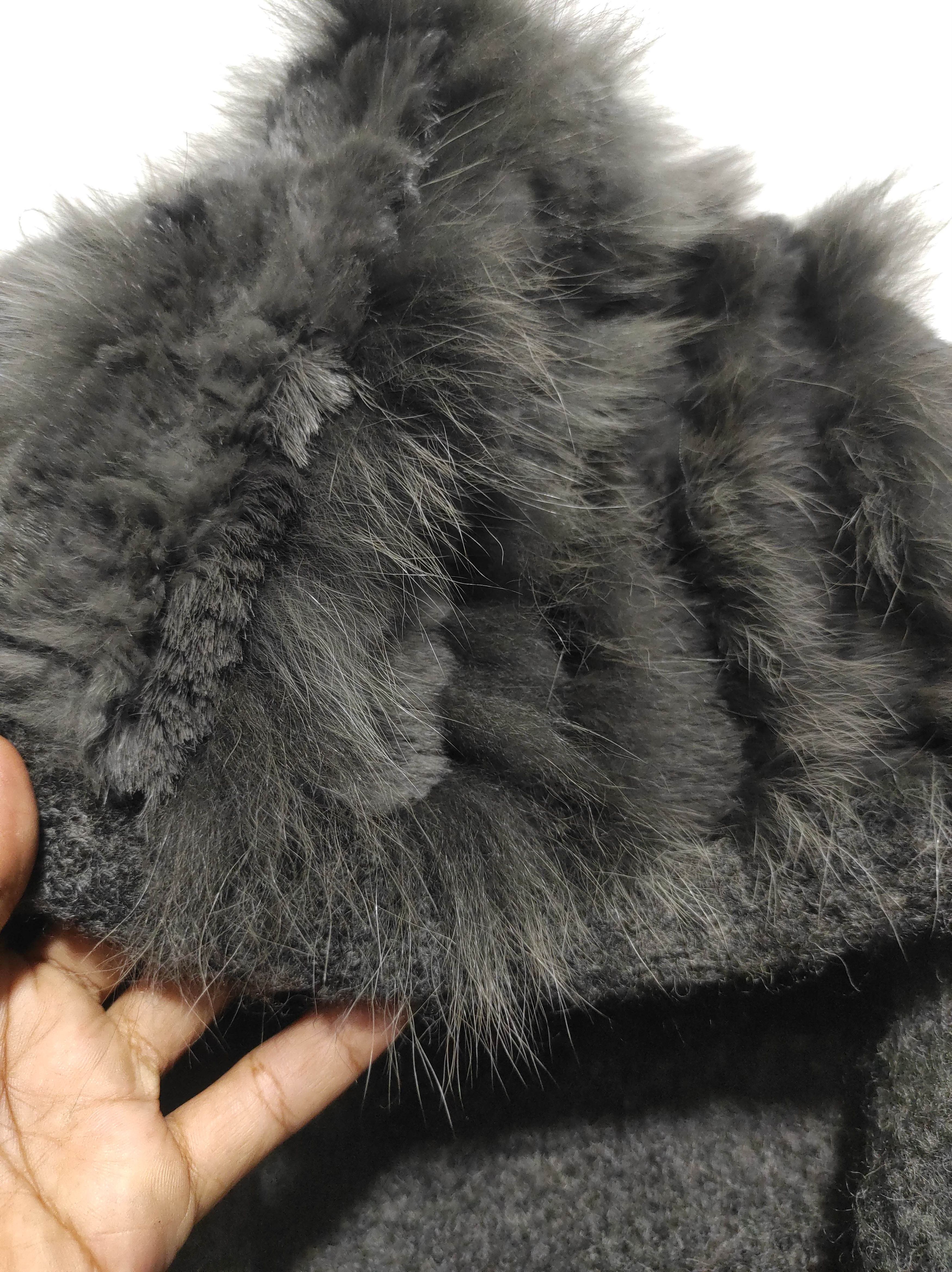 If Six Was Nine Sisley Knit Fur Hoodie IfSixWasNine LGB style Size L / US 10 / IT 46 - 18 Thumbnail