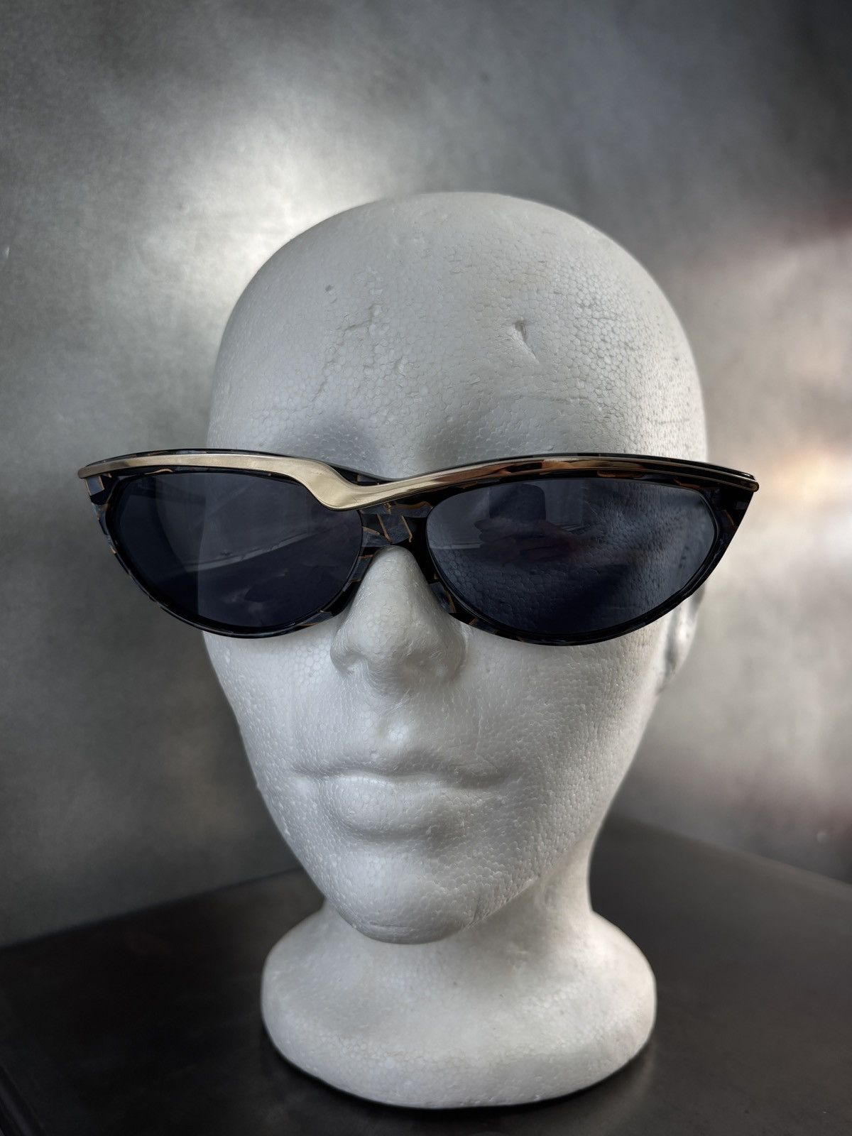 Alain Mikli × Vintage 1980s Alain Mikli Sunglasses Vintage Asymmetrical Marble 098 Size ONE SIZE - 9 Thumbnail