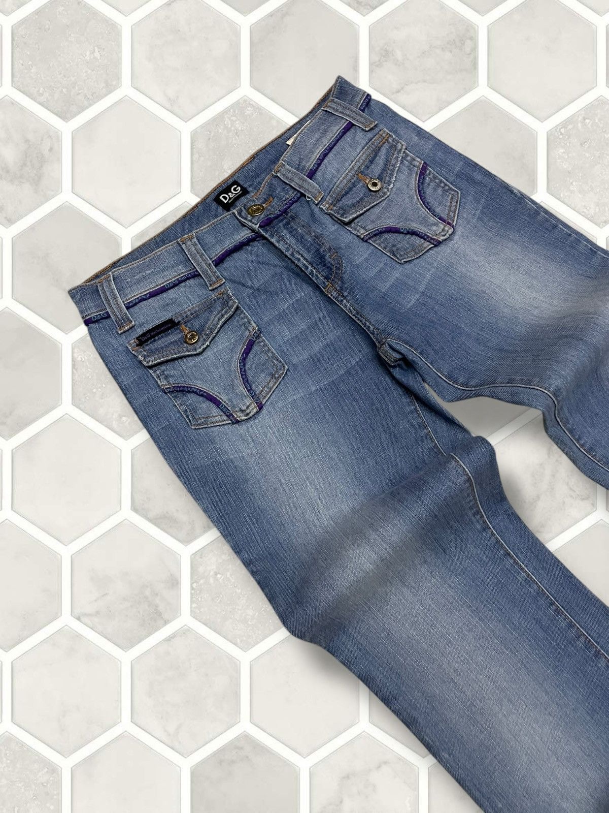 Dolce & Gabbana Vintate Authentic Designer Dolce & Gabbana Flared Denim Size US 28 / EU 44 - 7 Thumbnail
