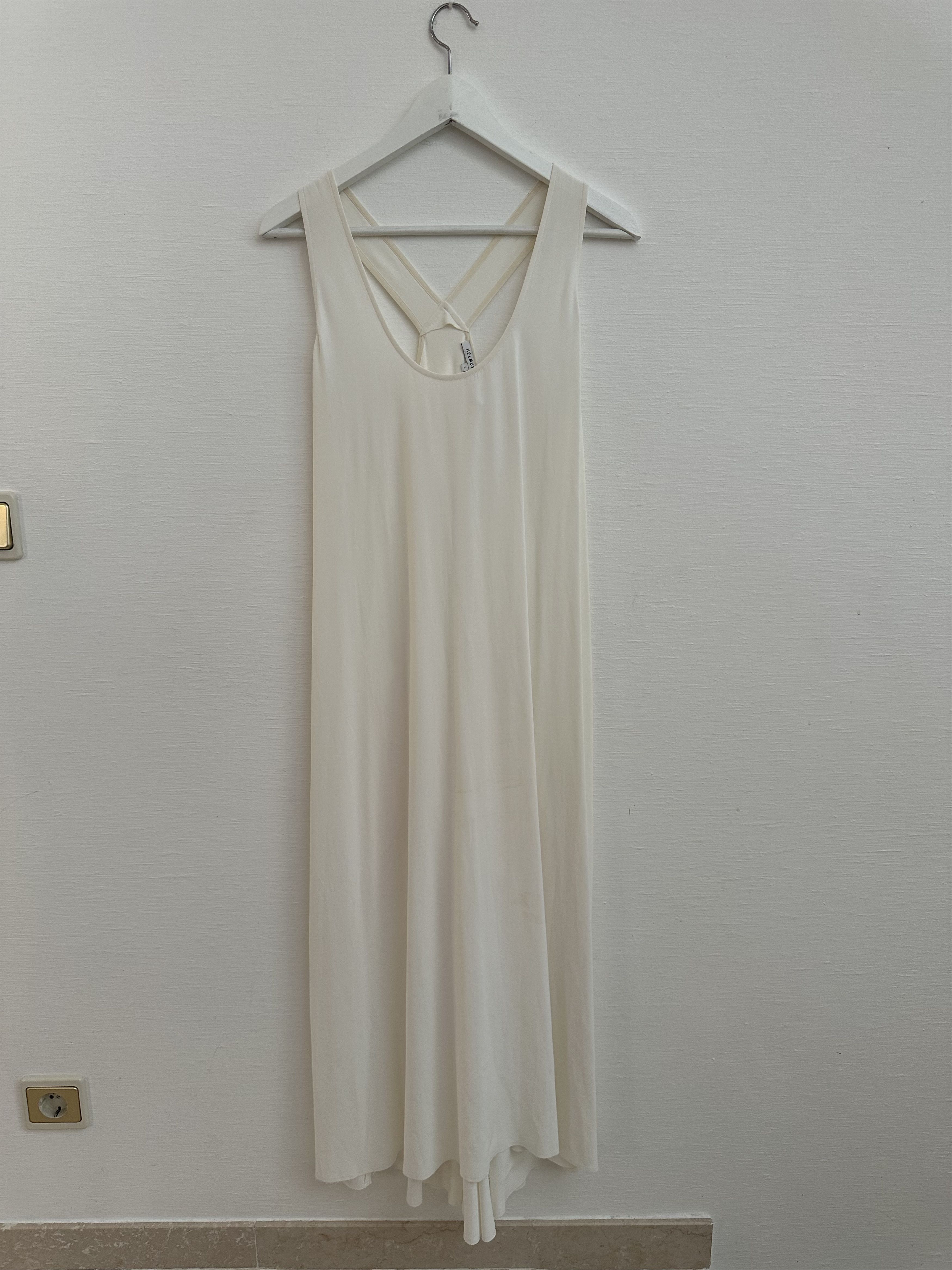 Helmut Lang Light asymmetric dress Size L / US 10 / IT 46 - 1 Thumbnail